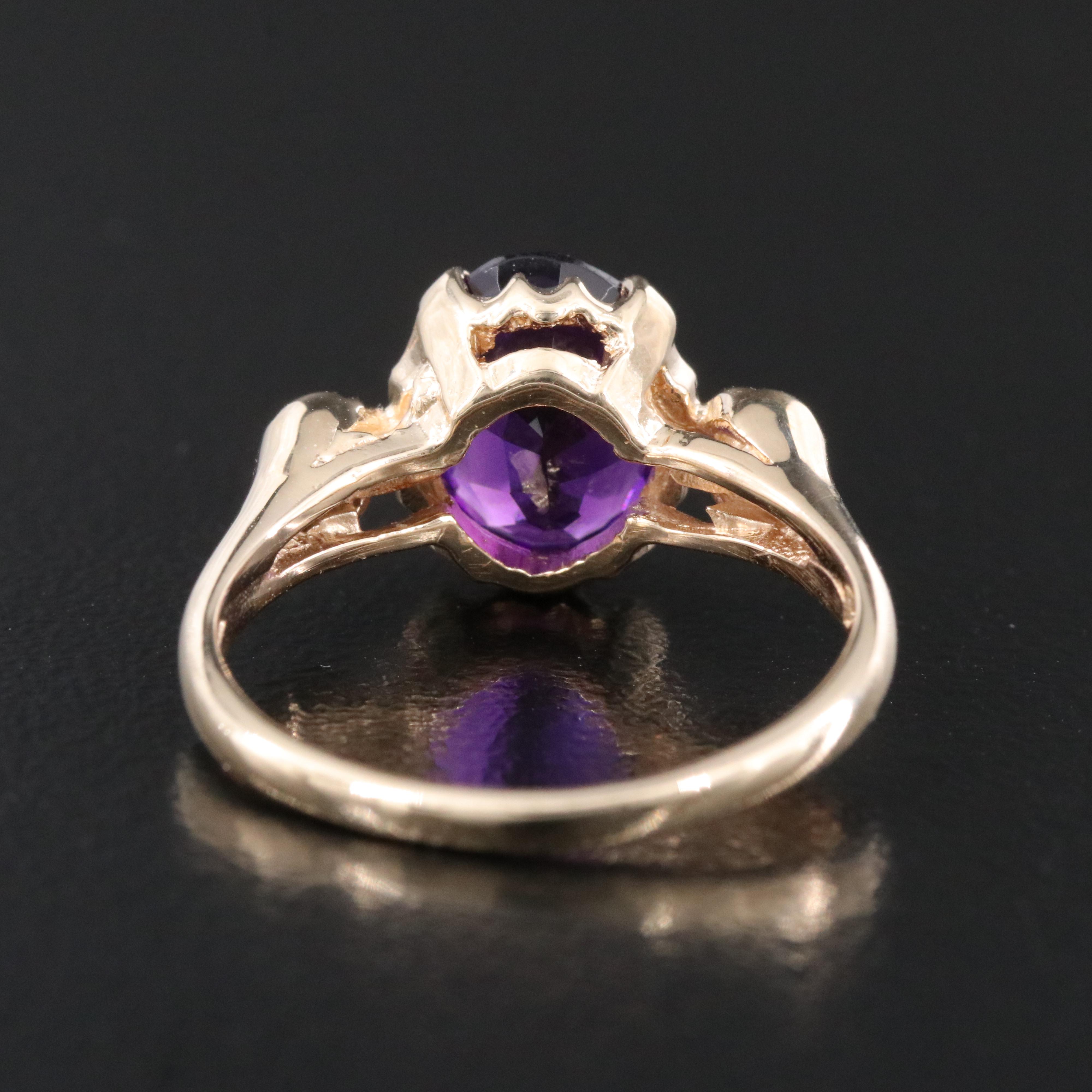 14K Amethyst Ring
