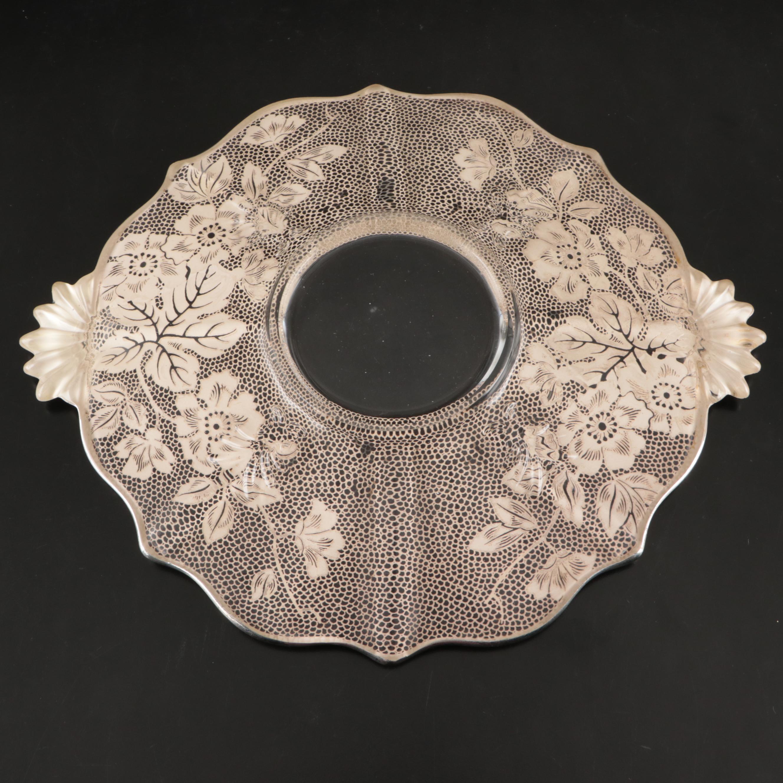 Bavarian Porcelain Shakers, Glass Serving Tray, and More Table Accessories