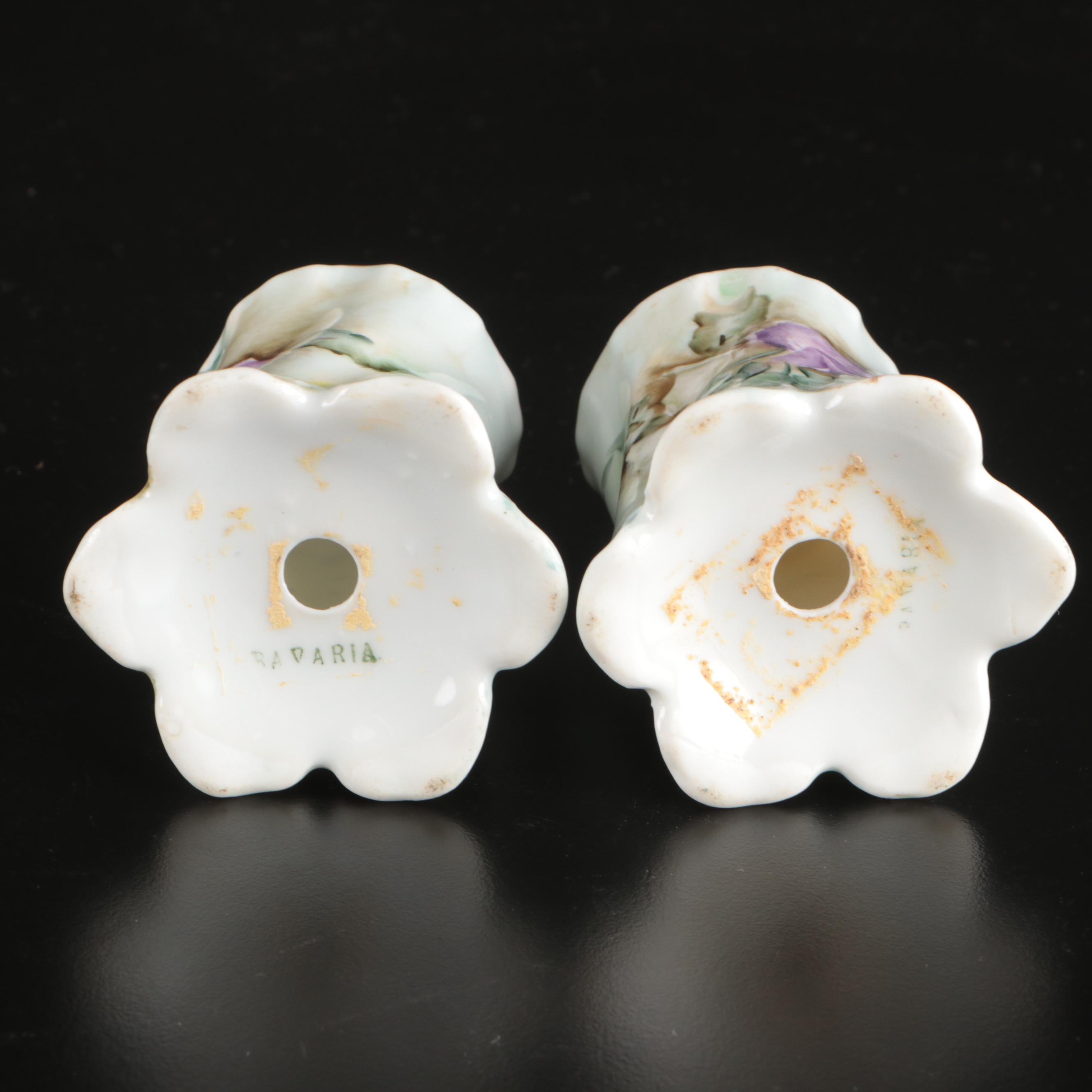 Bavarian Porcelain Shakers, Glass Serving Tray, and More Table Accessories