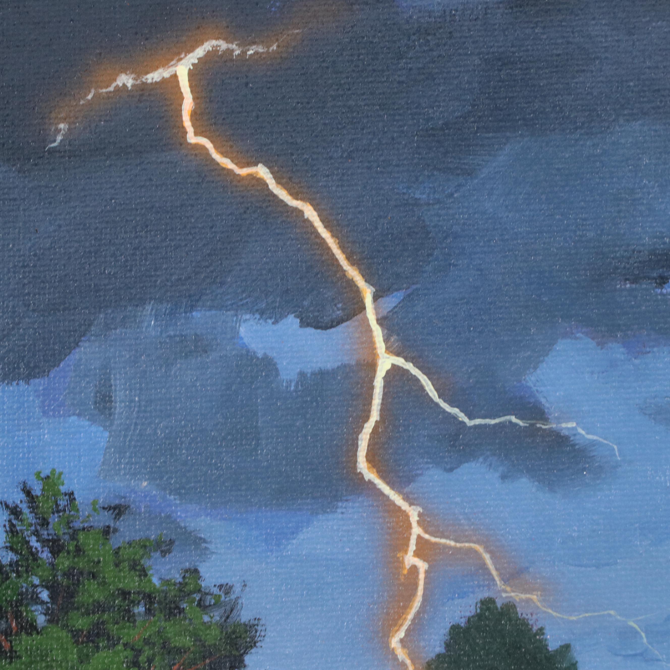 Doug "Bumo" Johnpeer Rural Landscape Oil Painting, 2025