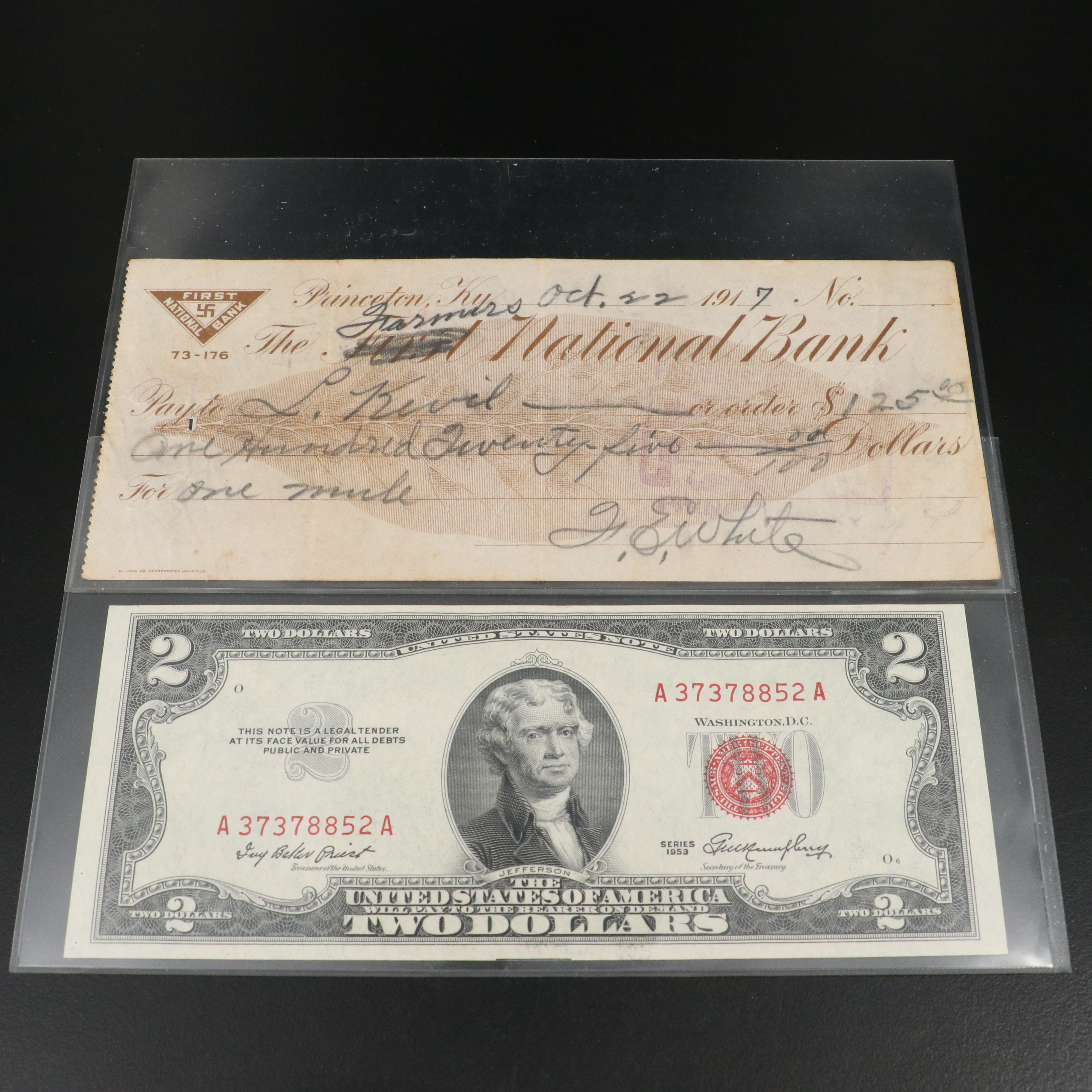 Four $10 Obsolete Currency Notes, Canal Bank, New Orleans, ca. 1860, and More