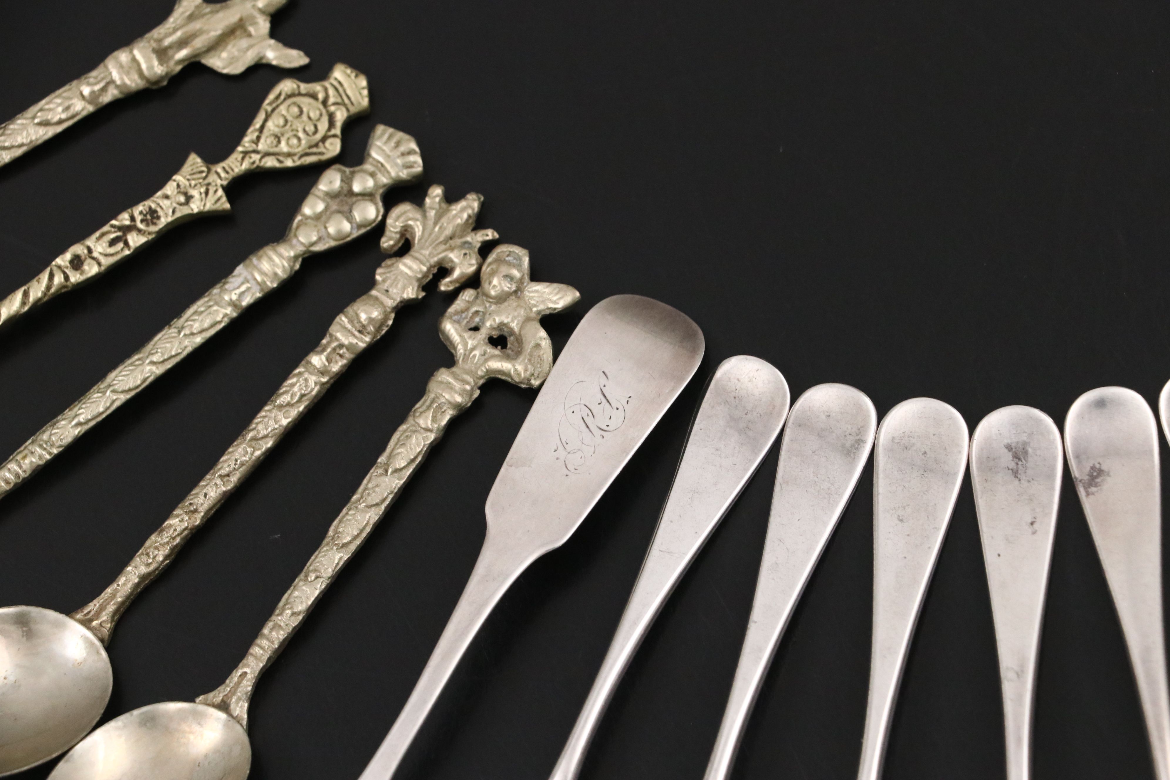 Lenox Porcelain Demitasse Cups with Sterling Holders and Other Tableware