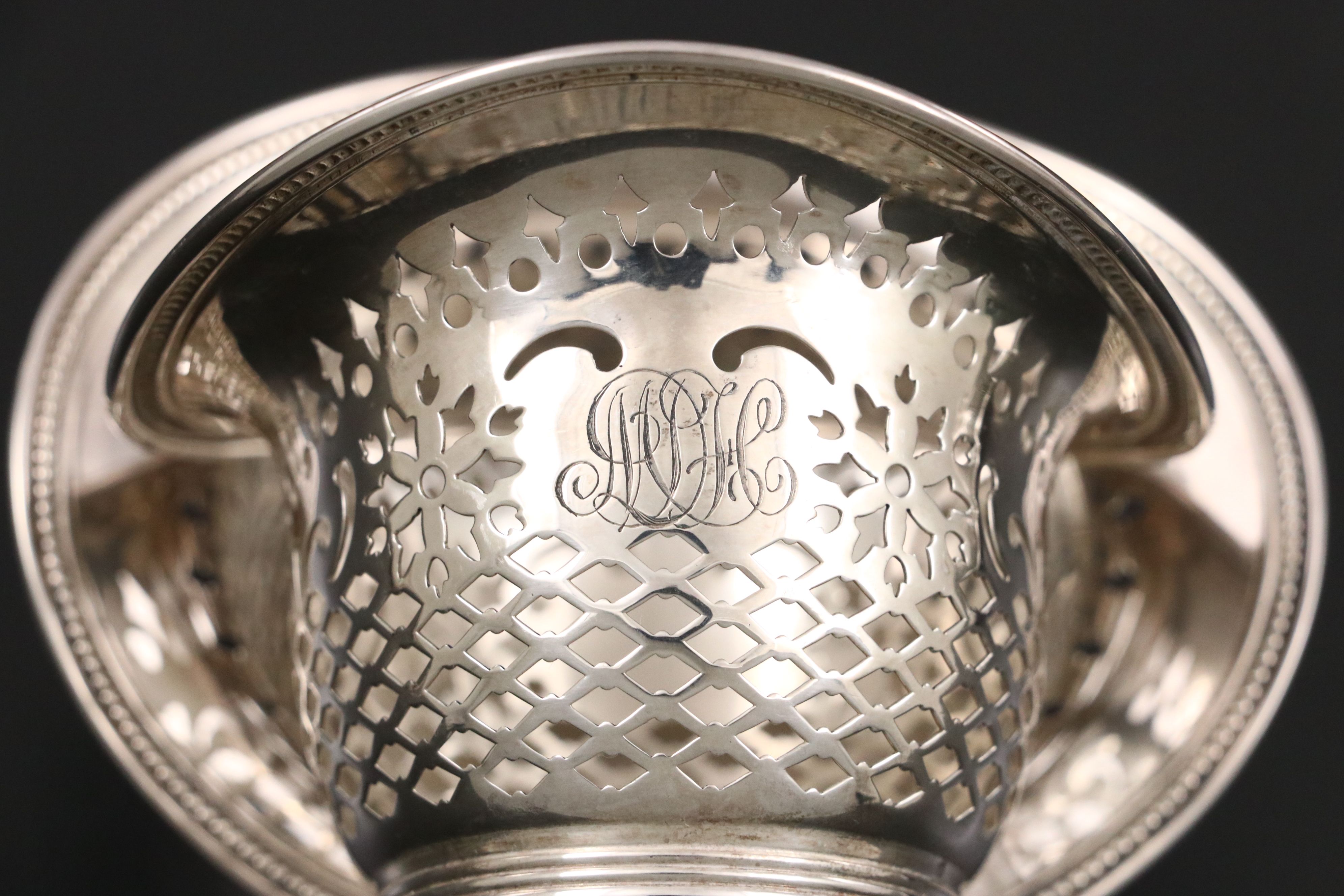 Lenox Porcelain Demitasse Cups with Sterling Holders and Other Tableware