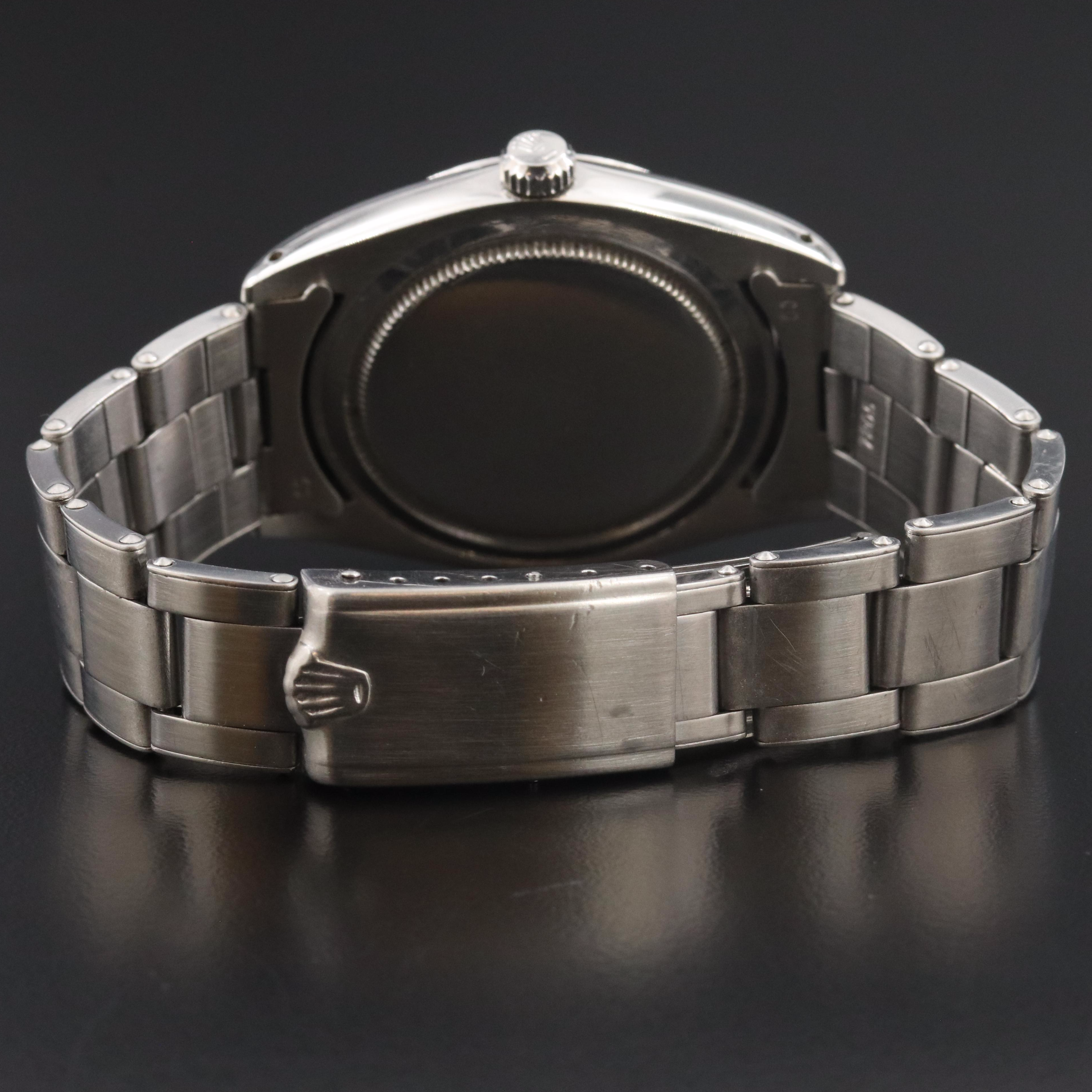 Rolex Oysterdate 6694 Silver 34mm Steel Manual-Wind Watch c. 1967