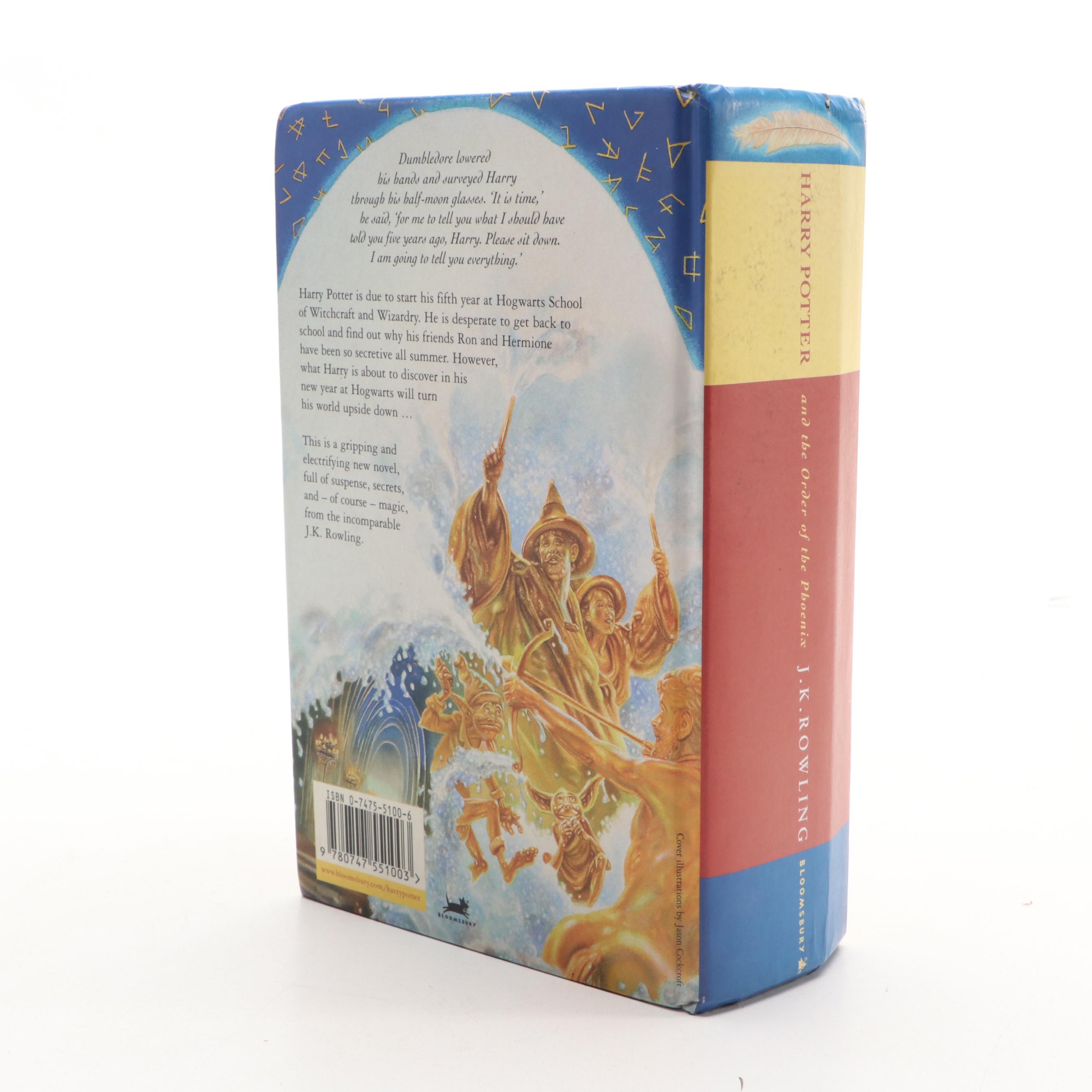 First UK Edition "Harry Potter and the Order of the Phoenix" by J. K. Rowling