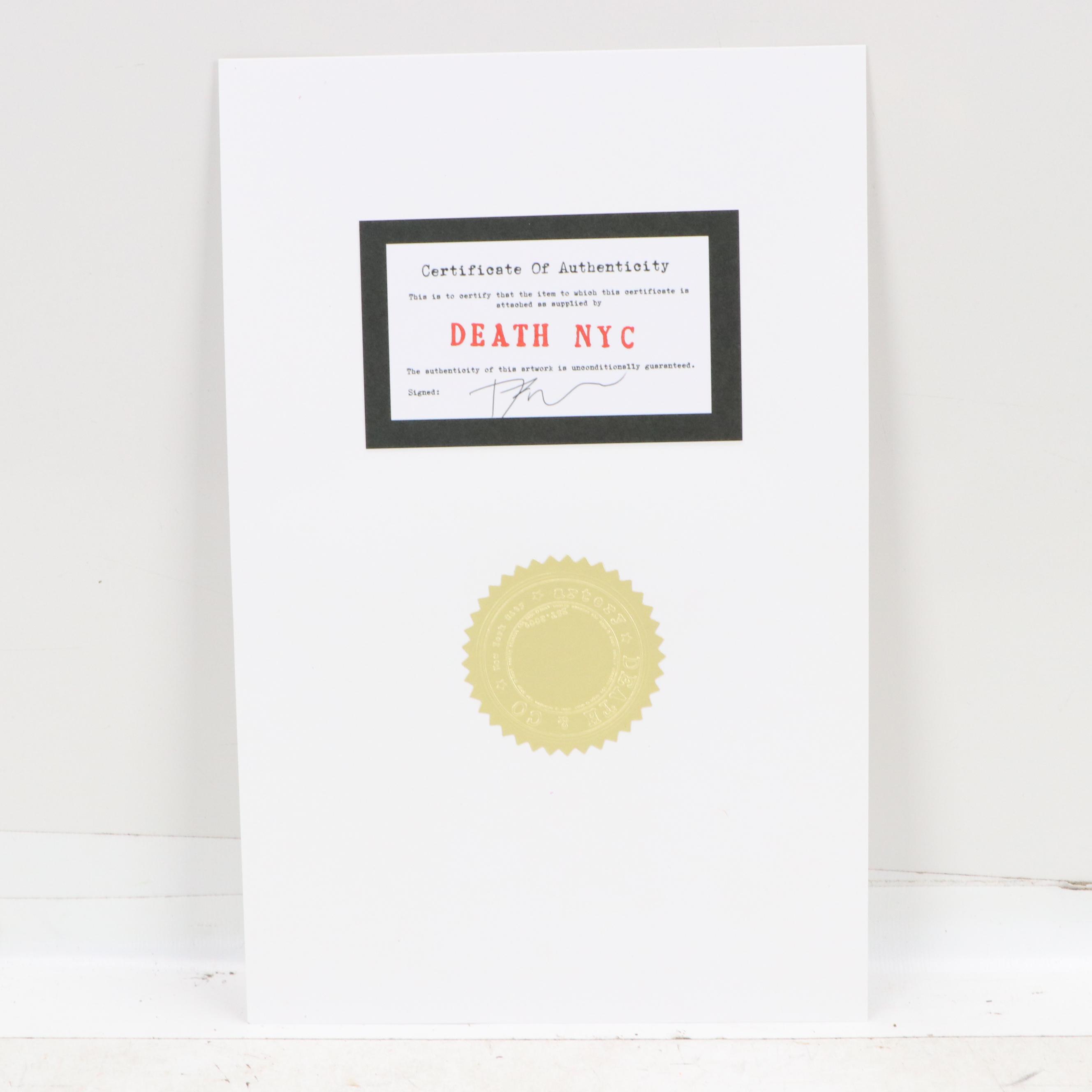 Death NYC Pop Art Graphic Print Homage to Gucci x Louis Vuitton, 2024