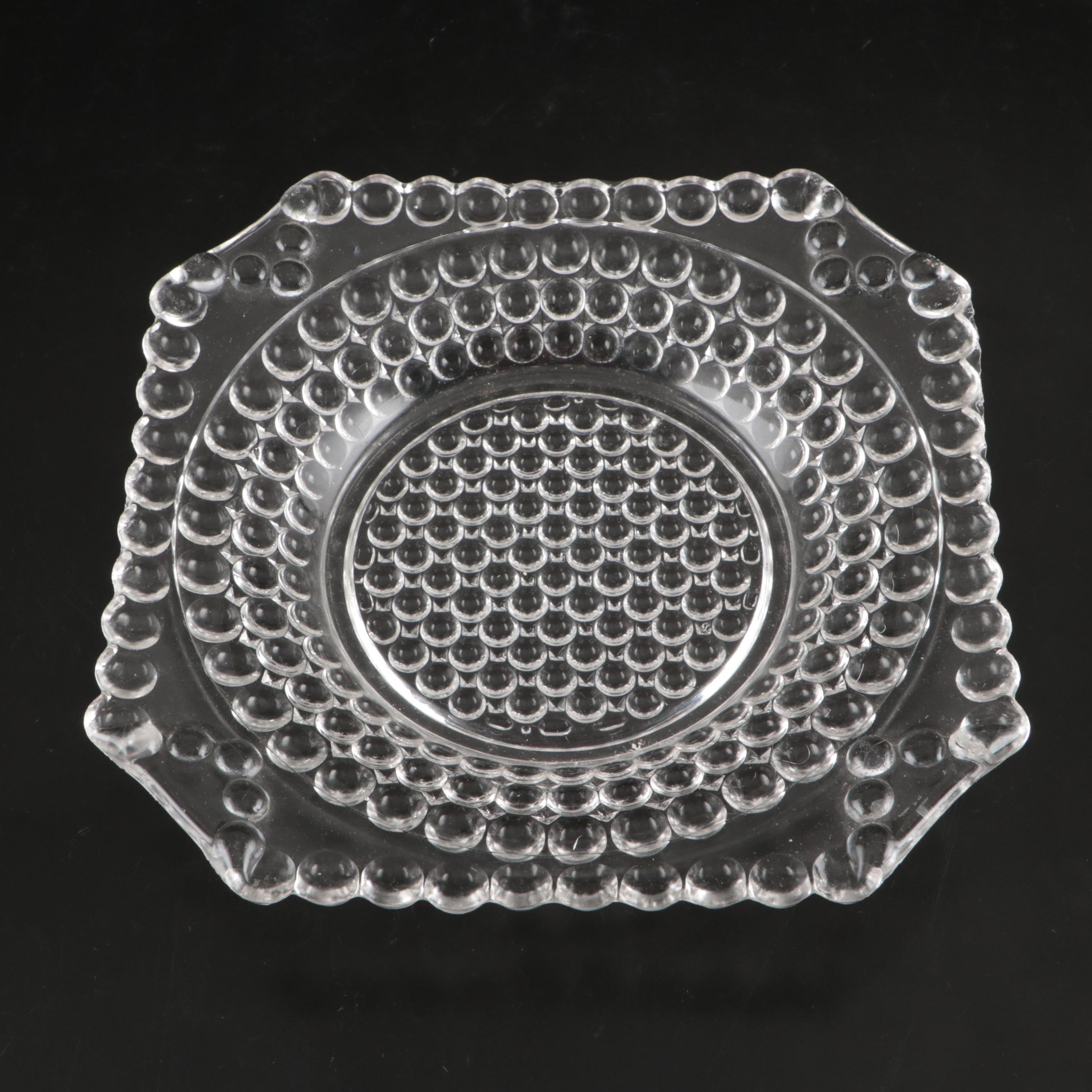 Colony "Garden Club" Glass Snack Plates with Other Glass Dinnerware