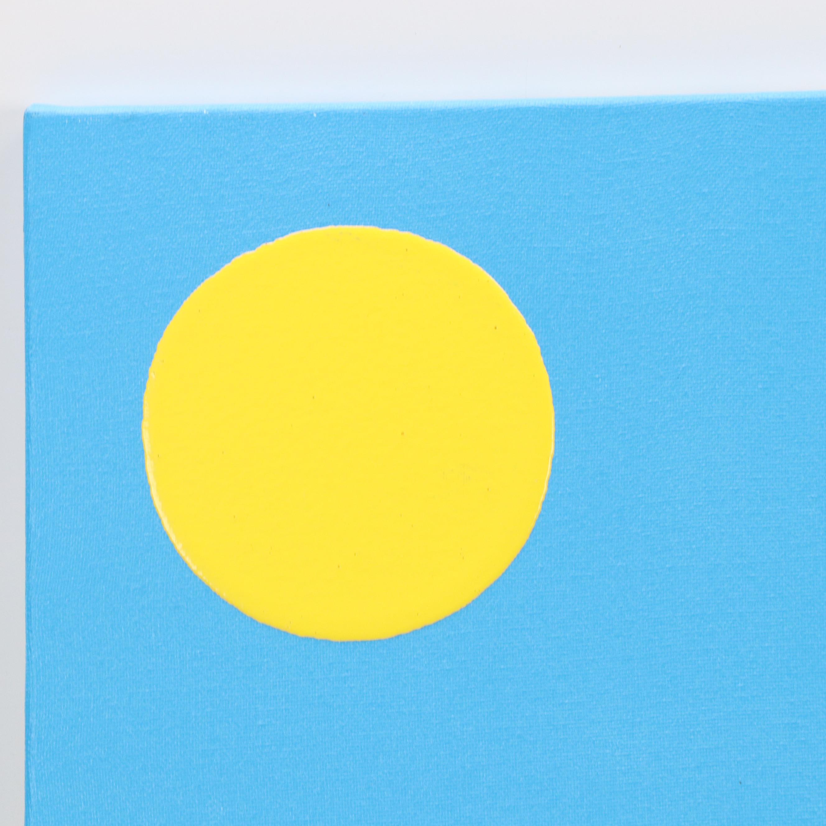 Jason Michael Durham Stylized Landscape Mixed Media Painting "Wildflowers," 2025