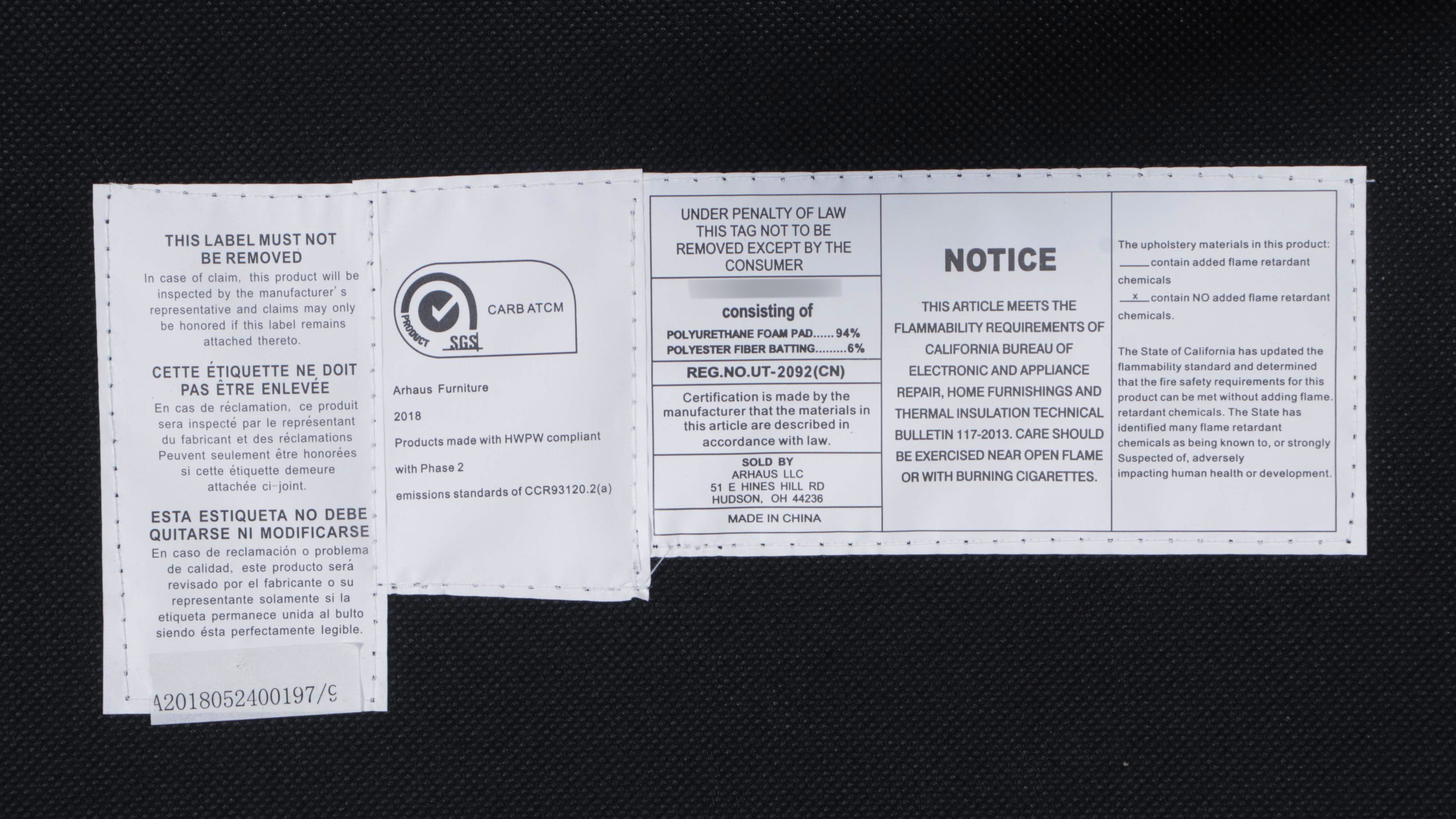 Seven-Piece Arhaus Contemporary Dining Set