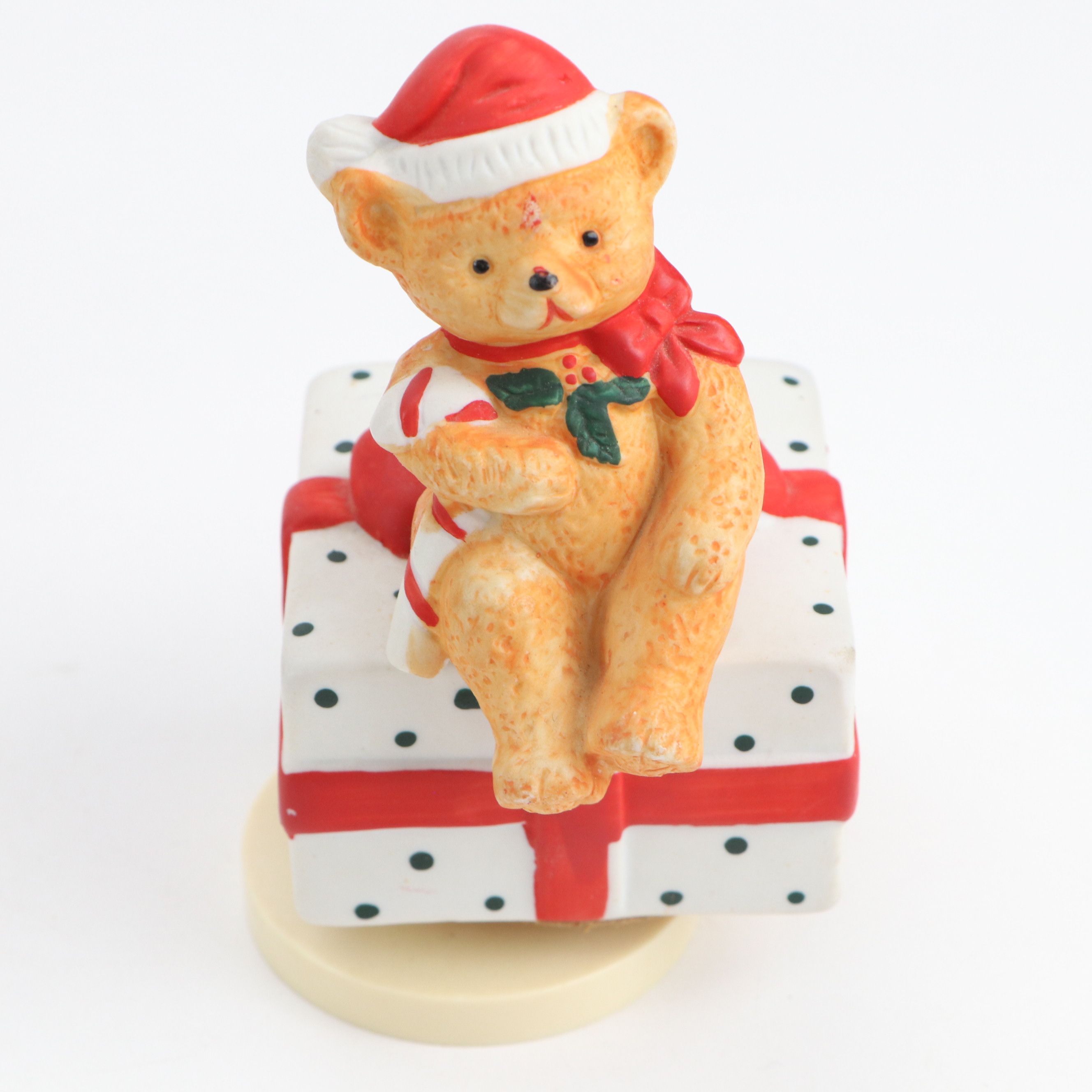 Christmas Music Rotating Bisque Figurines with Other Holiday Décor