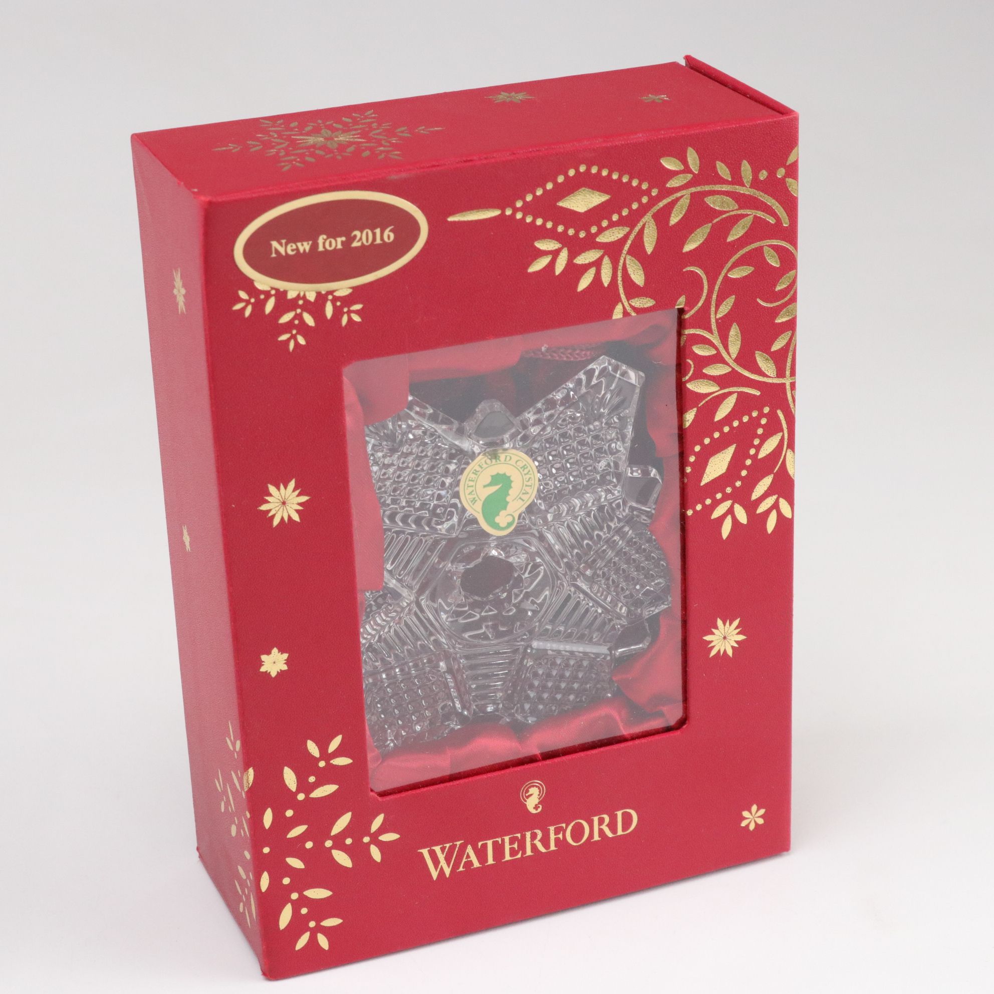 Waterford Snow Crystal Ornament with Illuminated Angel and Other Ornaments