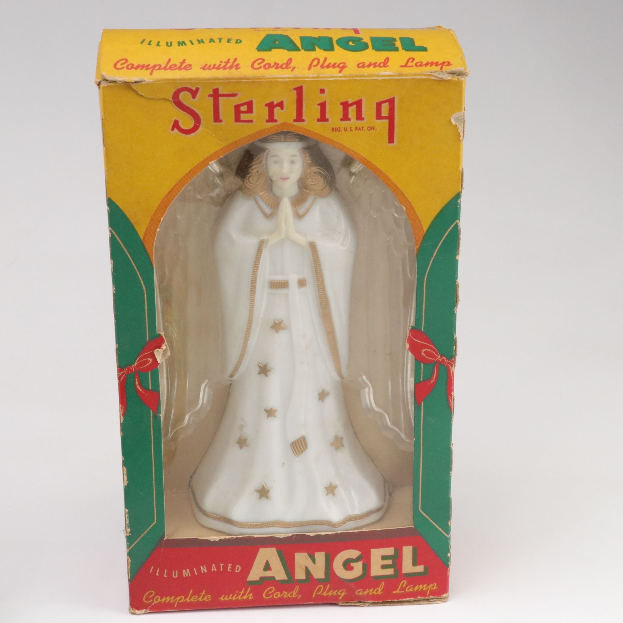 Waterford Snow Crystal Ornament with Illuminated Angel and Other Ornaments