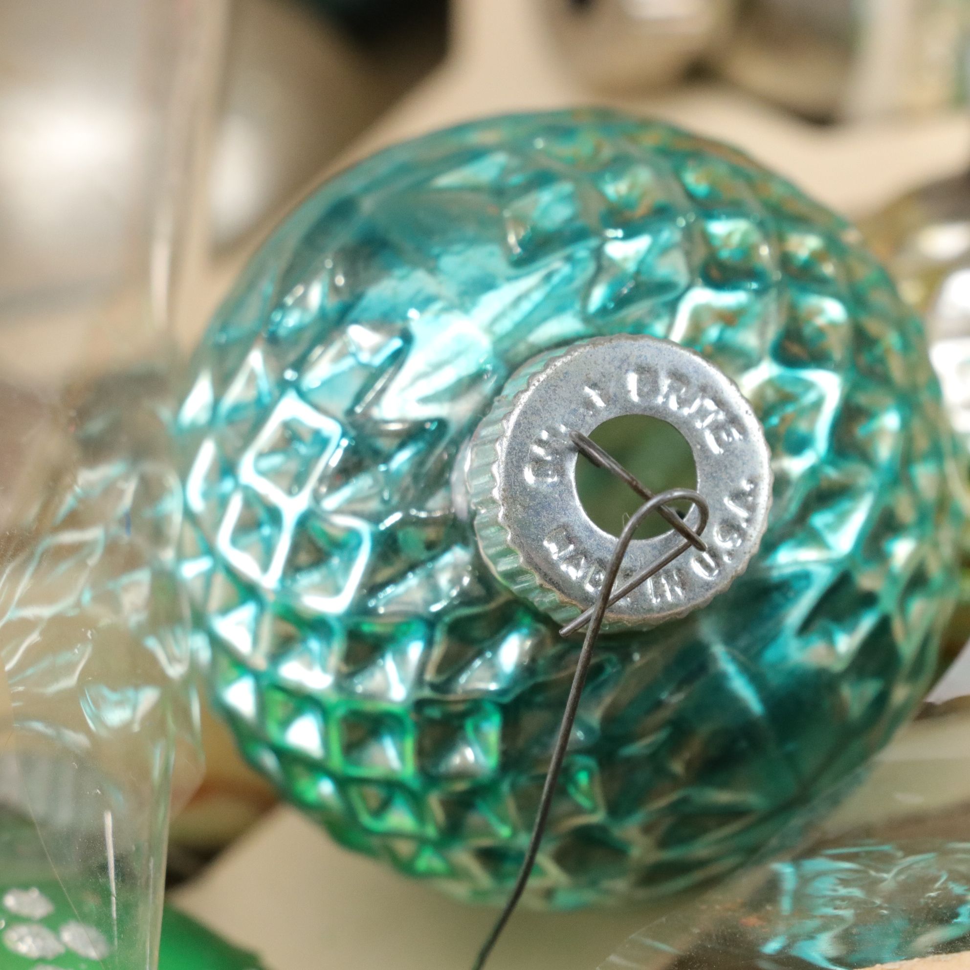 Waterford Snow Crystal Ornament with Illuminated Angel and Other Ornaments