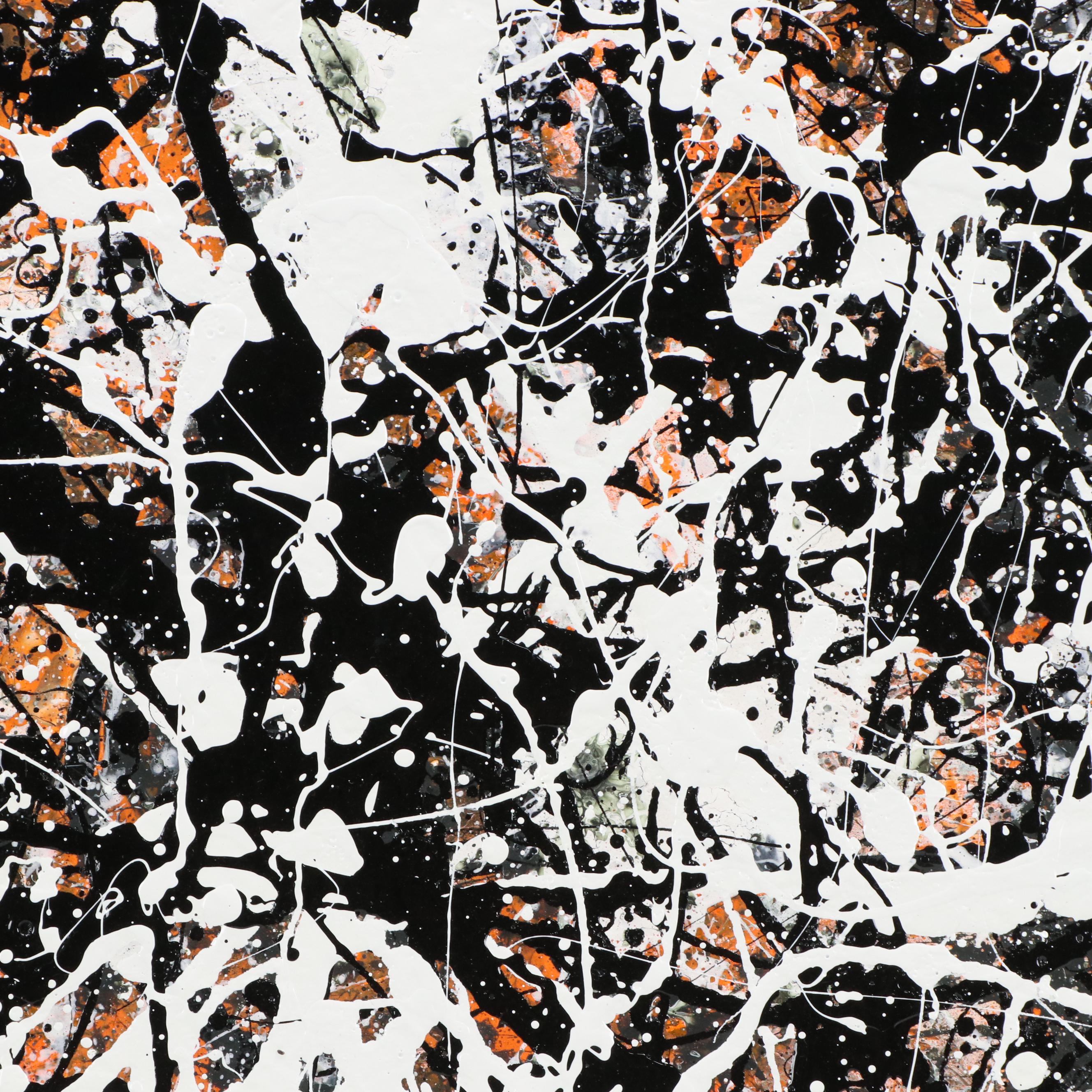 Jason Michael Durham Abstract Mixed Media Painting "Eye of the Tiger" 2025