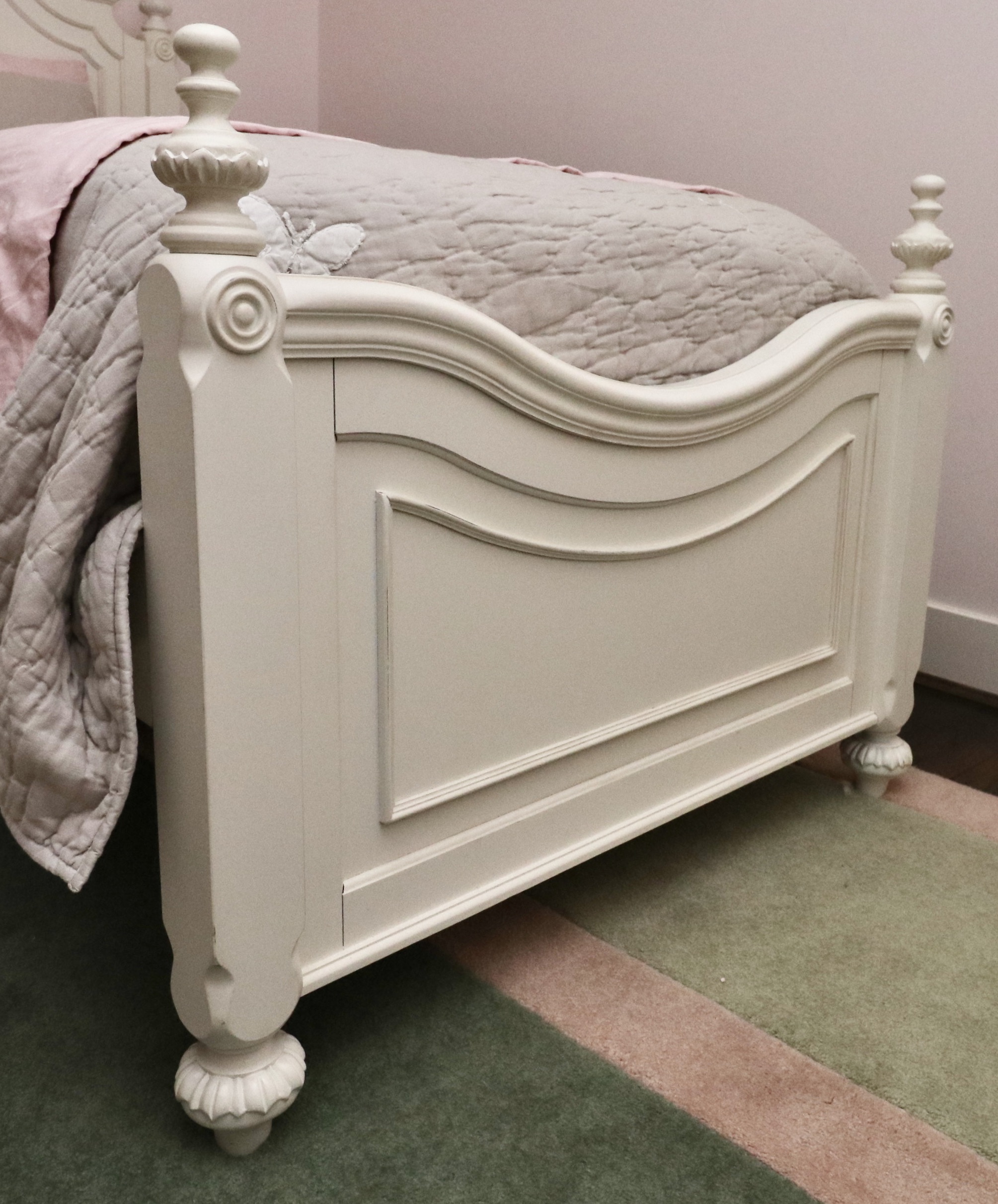 Legacy Classic Kids Twin Bed Pair and Bedside Table with RH Baby & Child Bedding