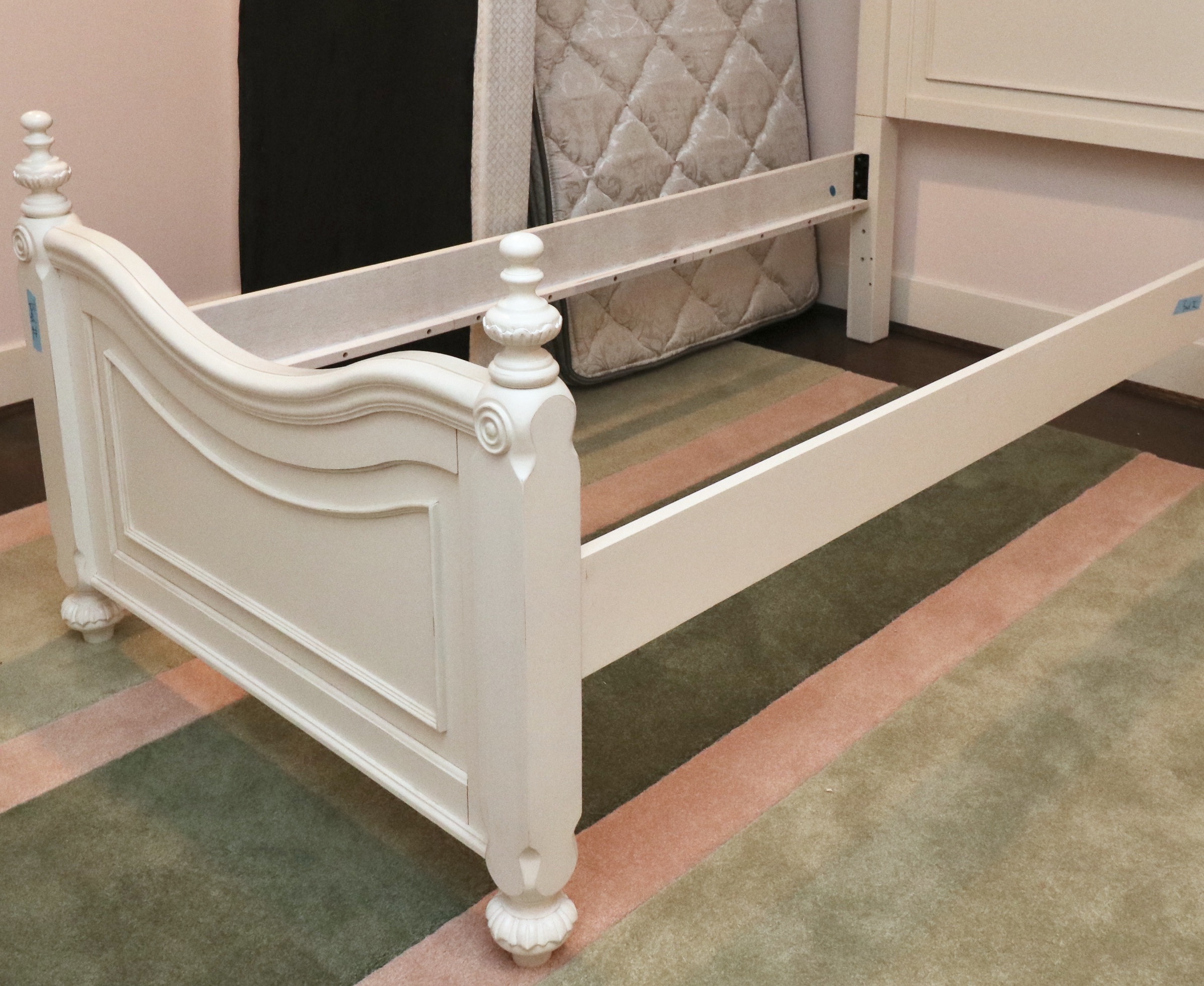 Legacy Classic Kids Twin Bed Pair and Bedside Table with RH Baby & Child Bedding