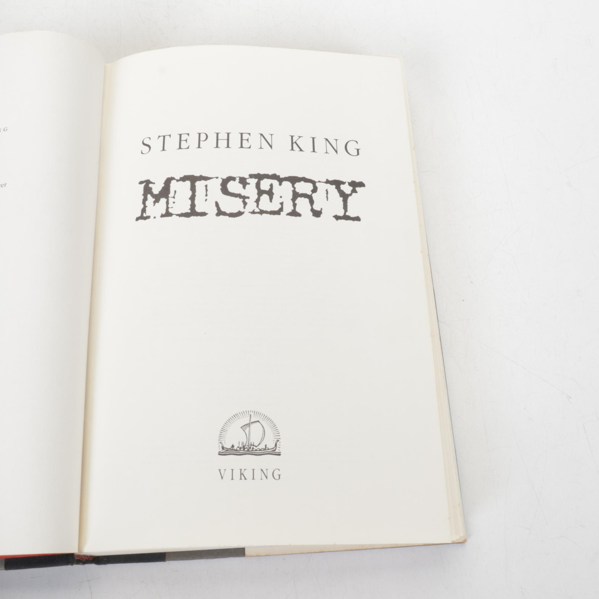 Second Printing "Misery" and More Stephen King Novels, 1990s