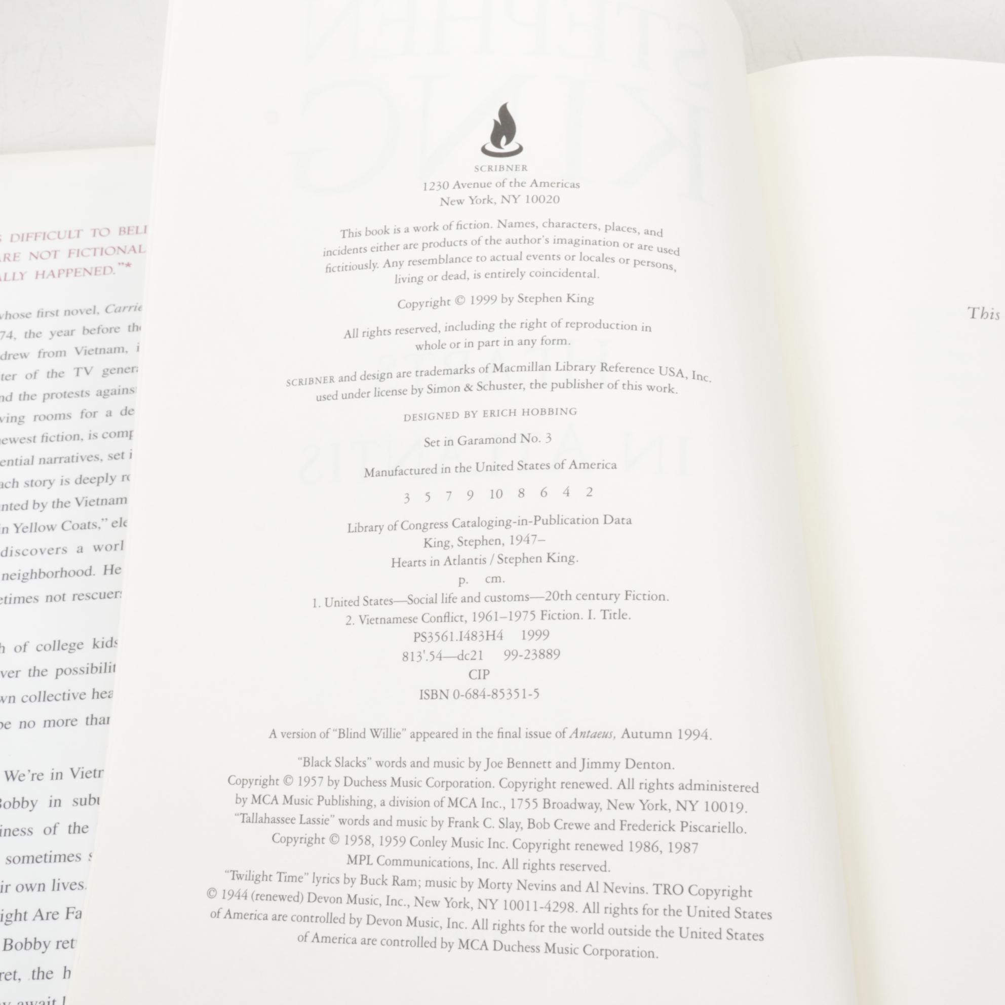 Second Printing "Misery" and More Stephen King Novels, 1990s