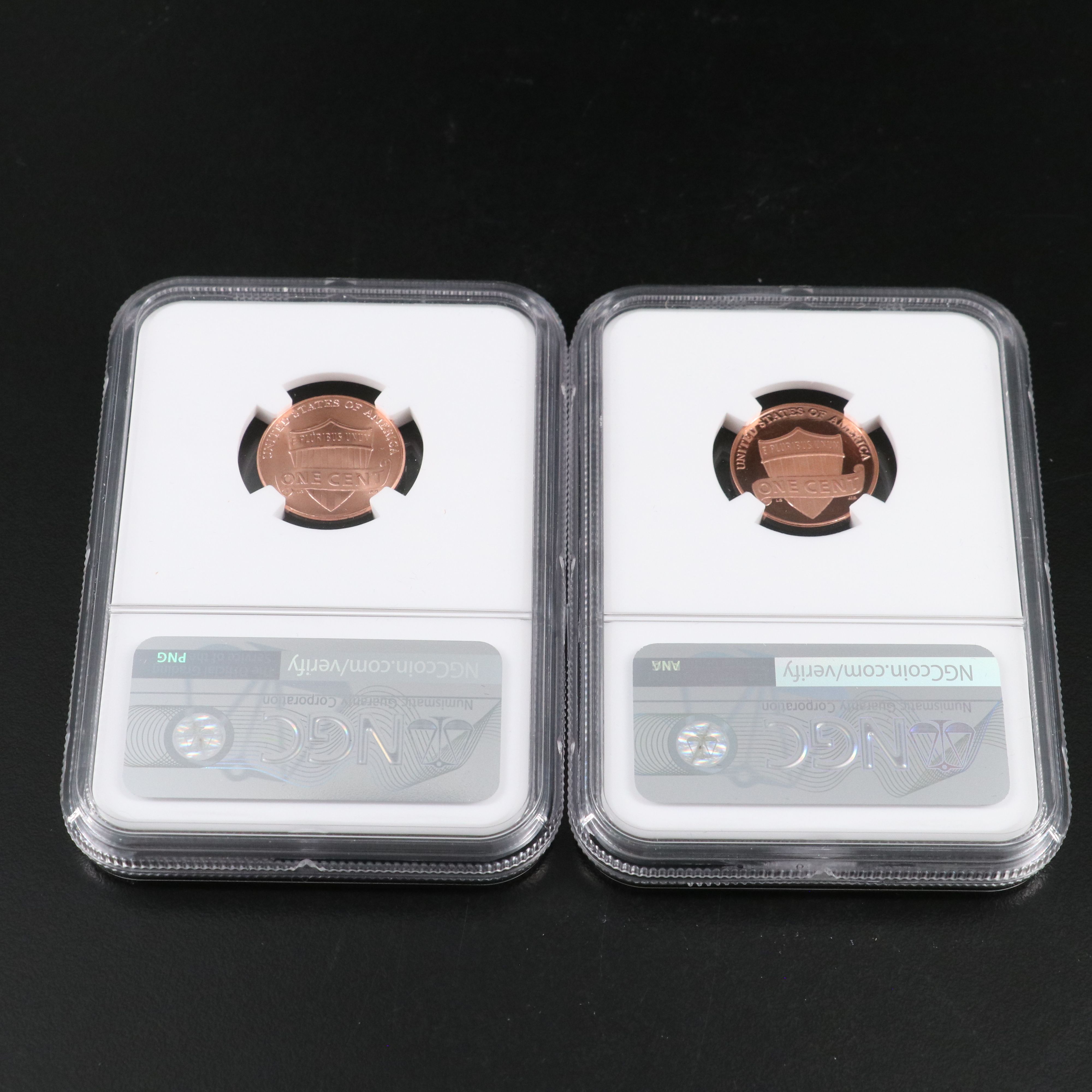 Collection of U.S. Modern Cents and Eight Barber Dimes