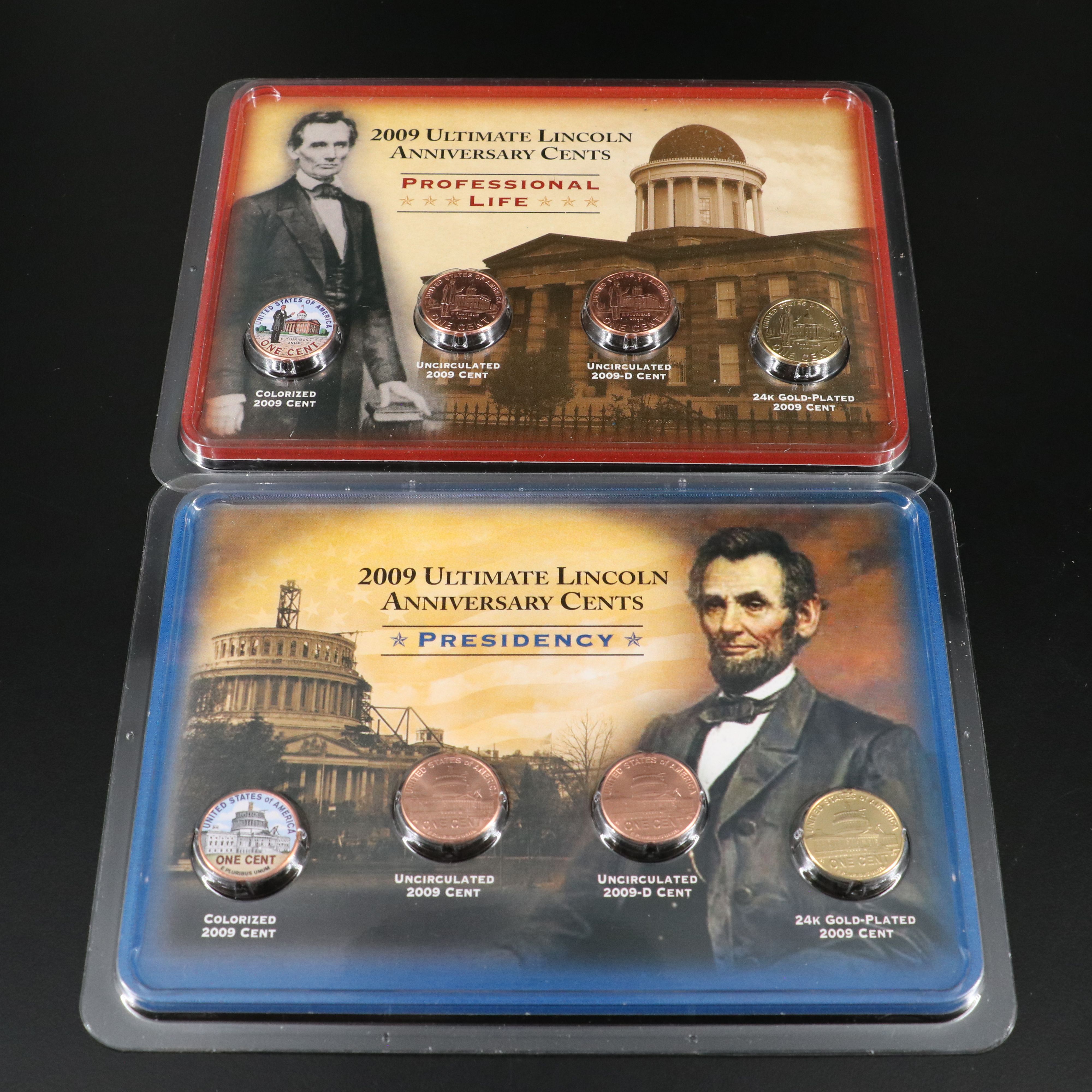 Collection of U.S. Modern Cents and Eight Barber Dimes