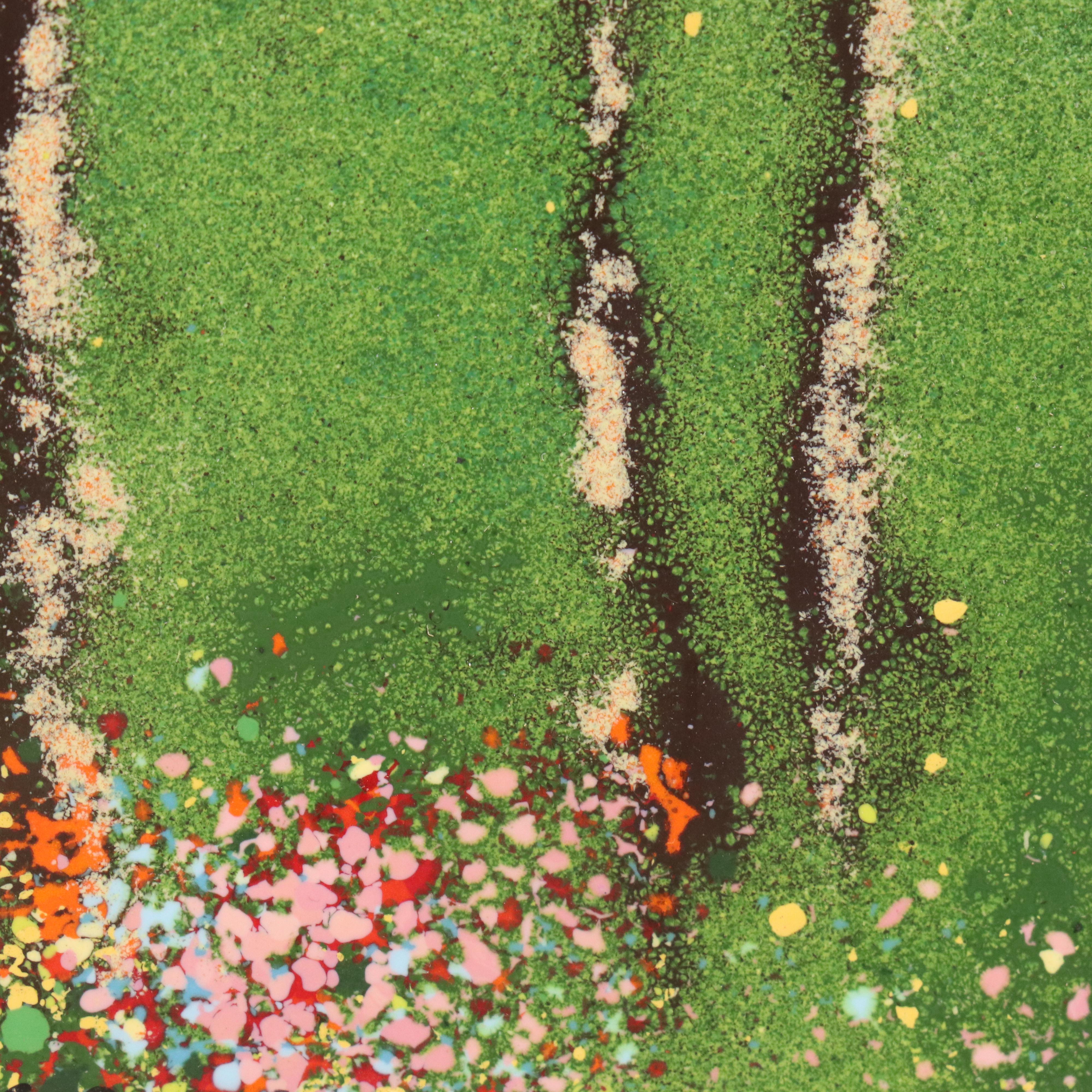 Louis Cardin Impressionist Figurative Enamel Painting on Copper