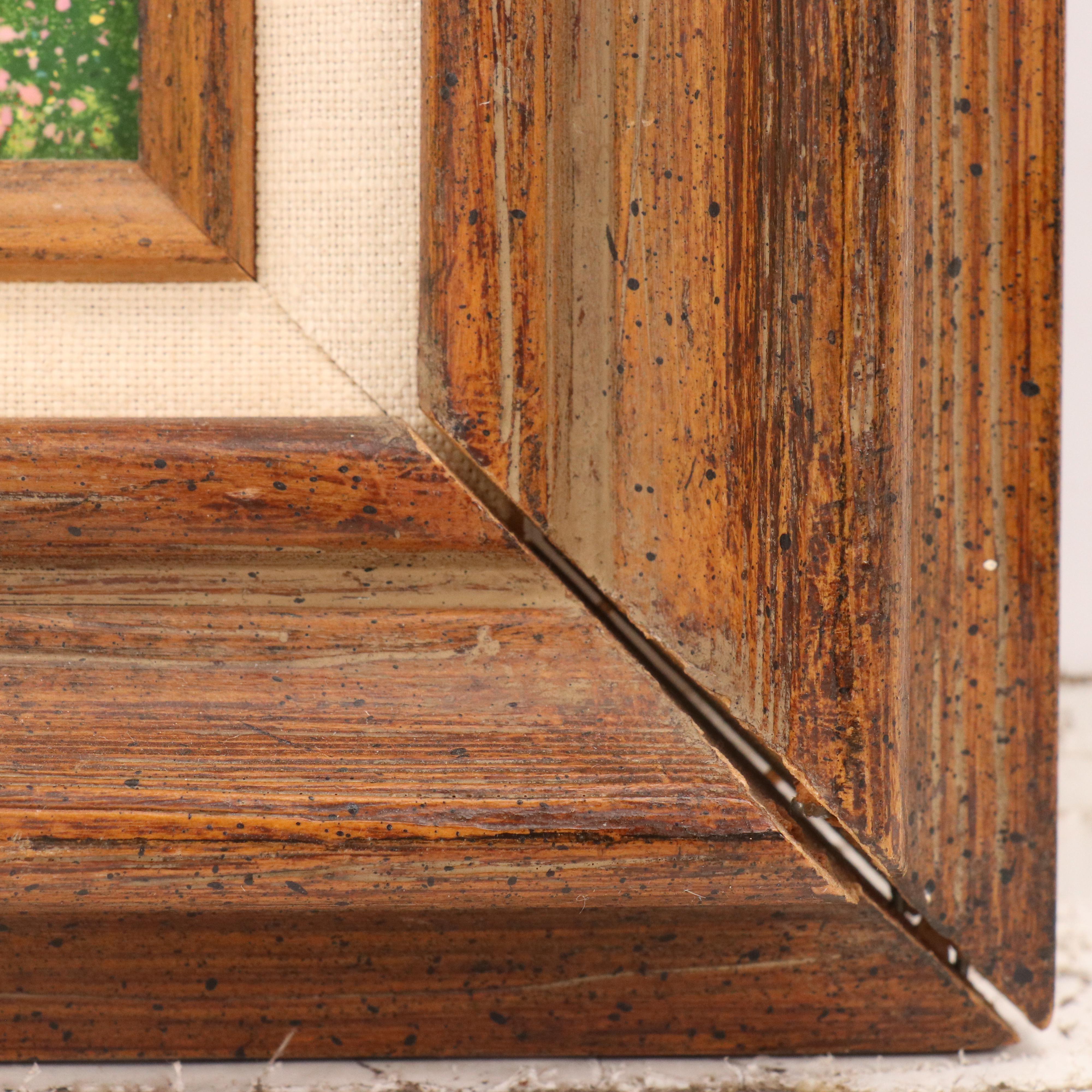 Louis Cardin Impressionist Figurative Enamel Painting on Copper