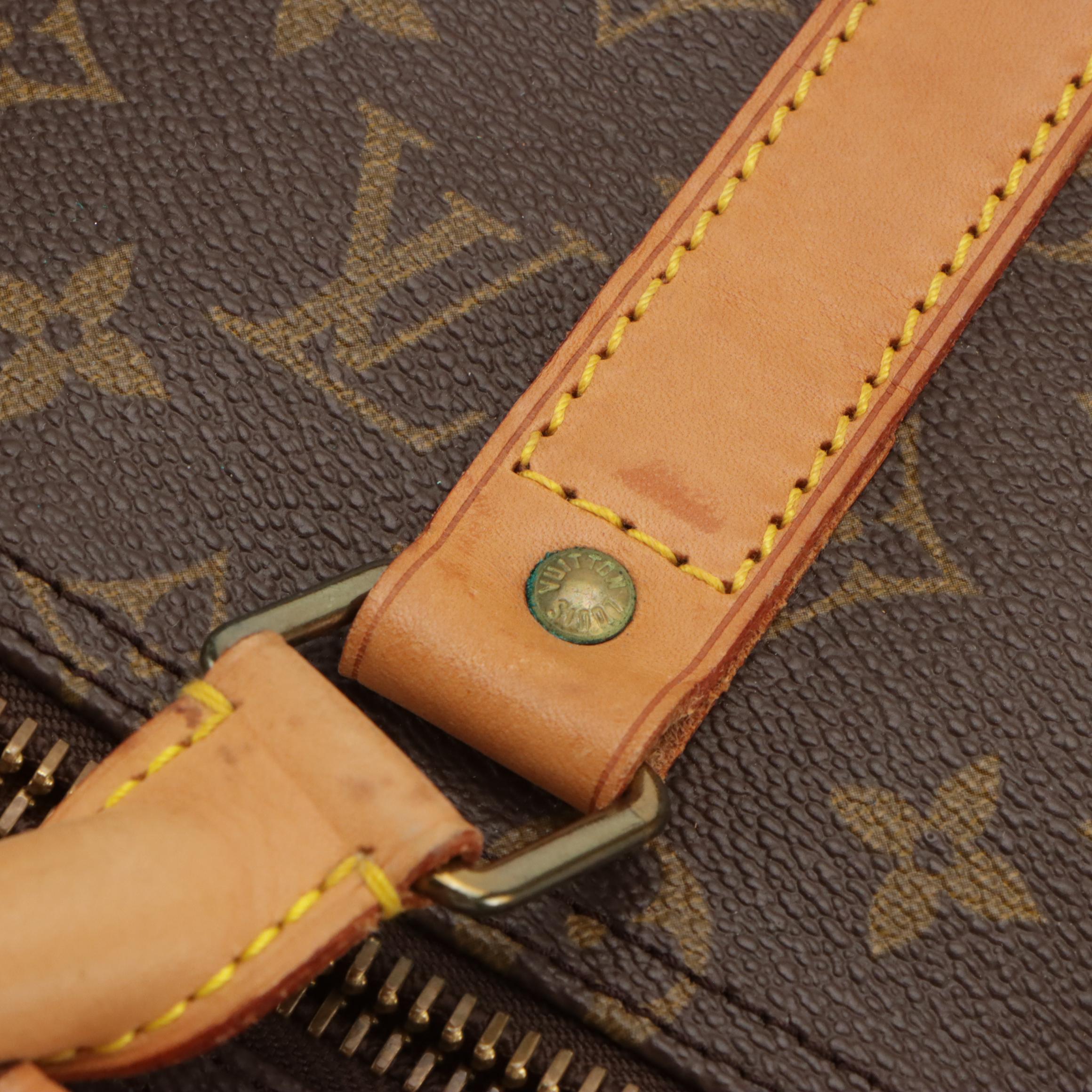 Louis Vuitton Keepall 50 Bandoulière in Monogram Canvas and Vachetta Leather