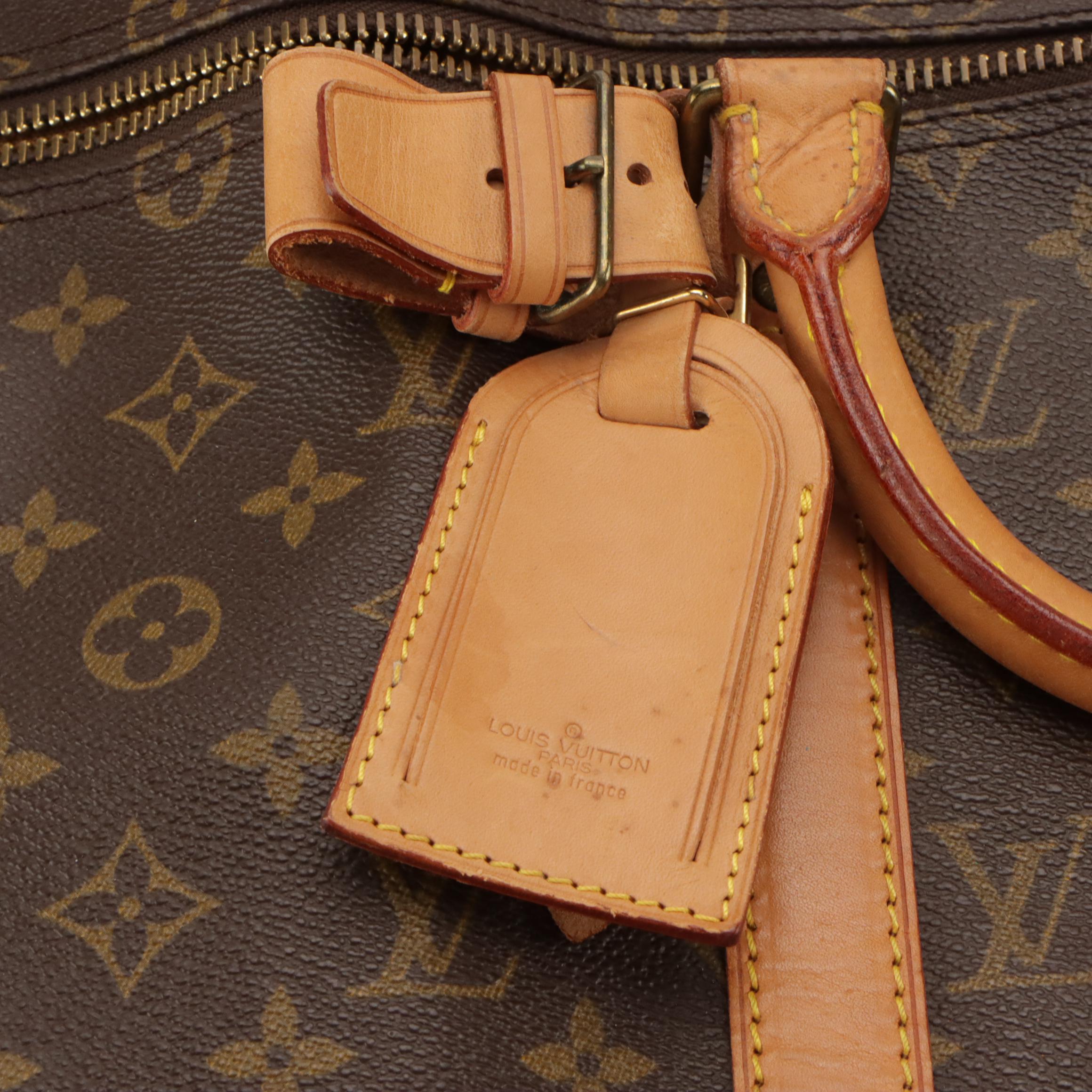 Louis Vuitton Keepall 50 Bandoulière in Monogram Canvas and Vachetta Leather