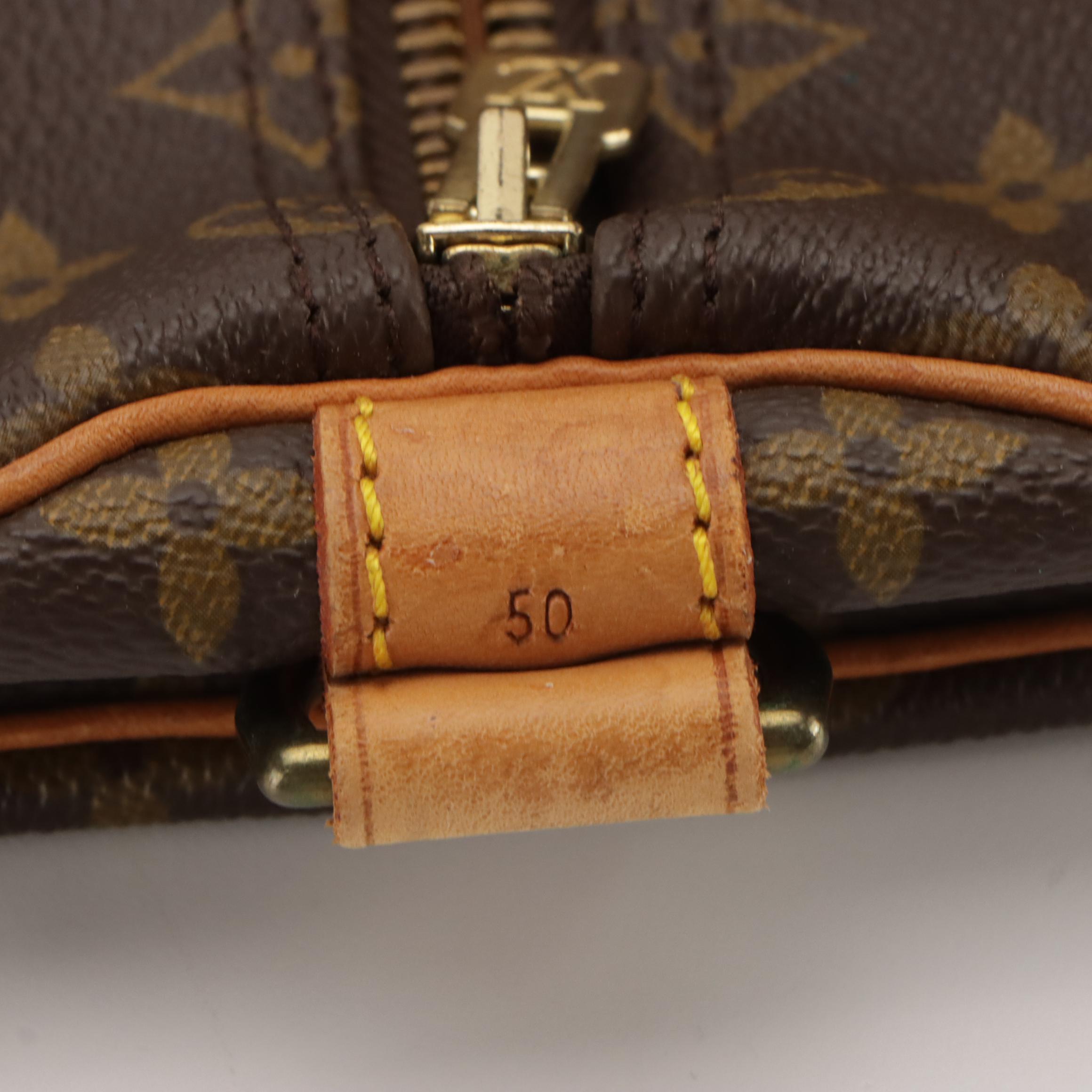 Louis Vuitton Keepall 50 Bandoulière in Monogram Canvas and Vachetta Leather