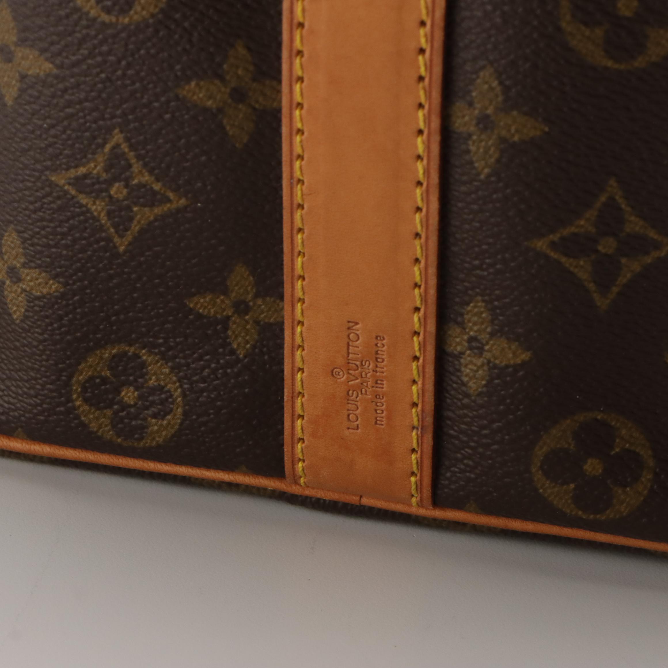 Louis Vuitton Keepall 50 Bandoulière in Monogram Canvas and Vachetta Leather