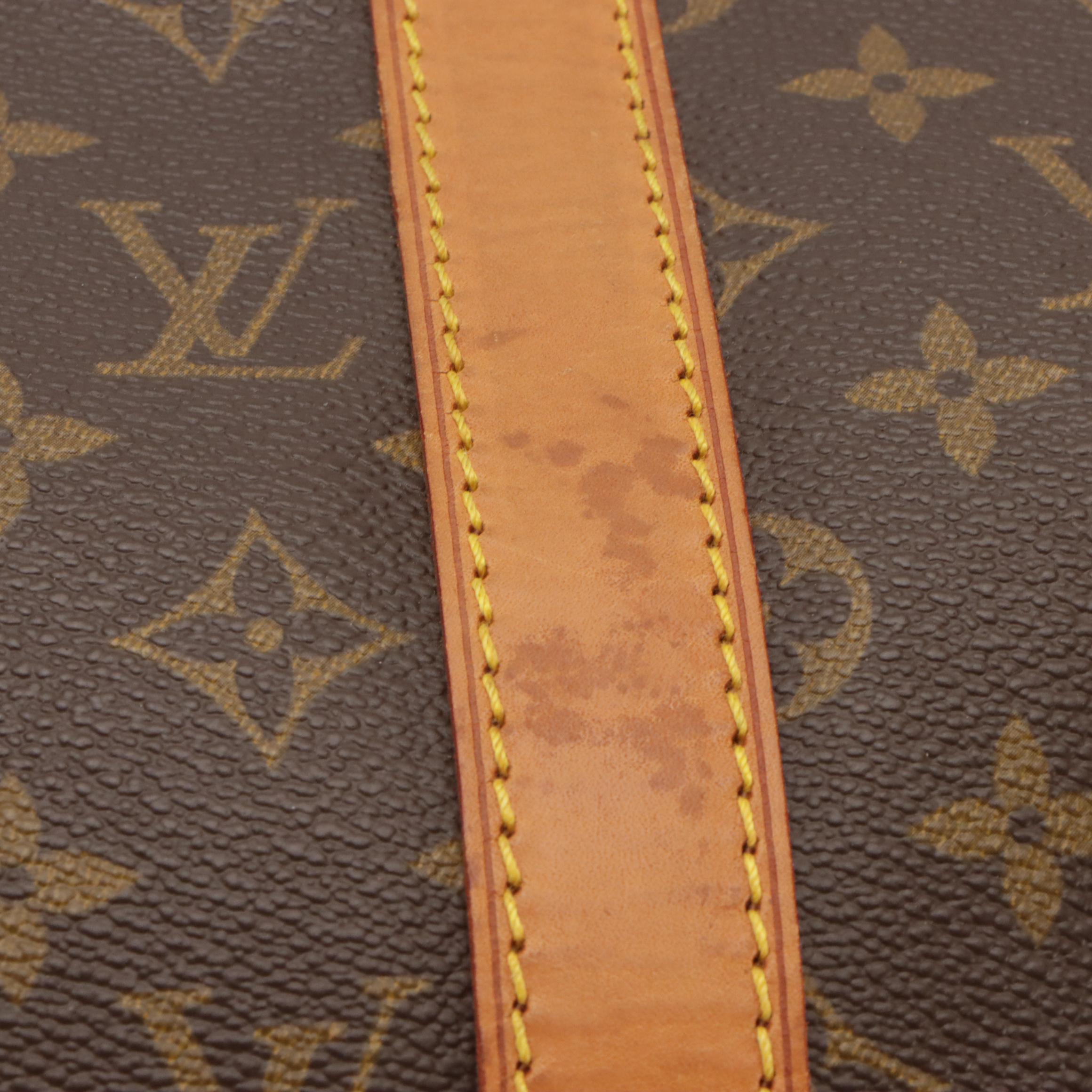 Louis Vuitton Keepall 50 Bandoulière in Monogram Canvas and Vachetta Leather