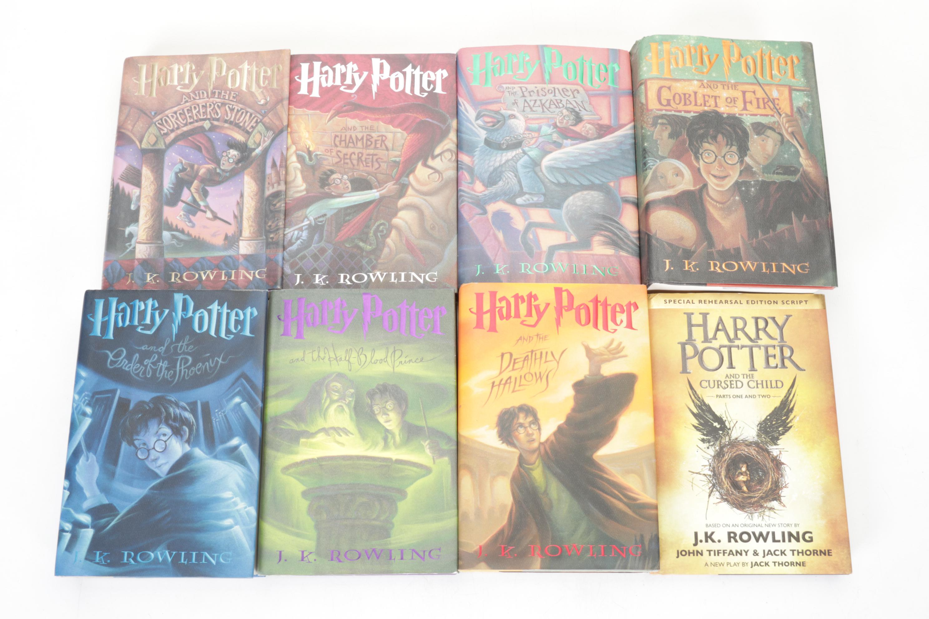 "Harry Potter" Complete Series by J. K. Rowling with Illuminating Wand