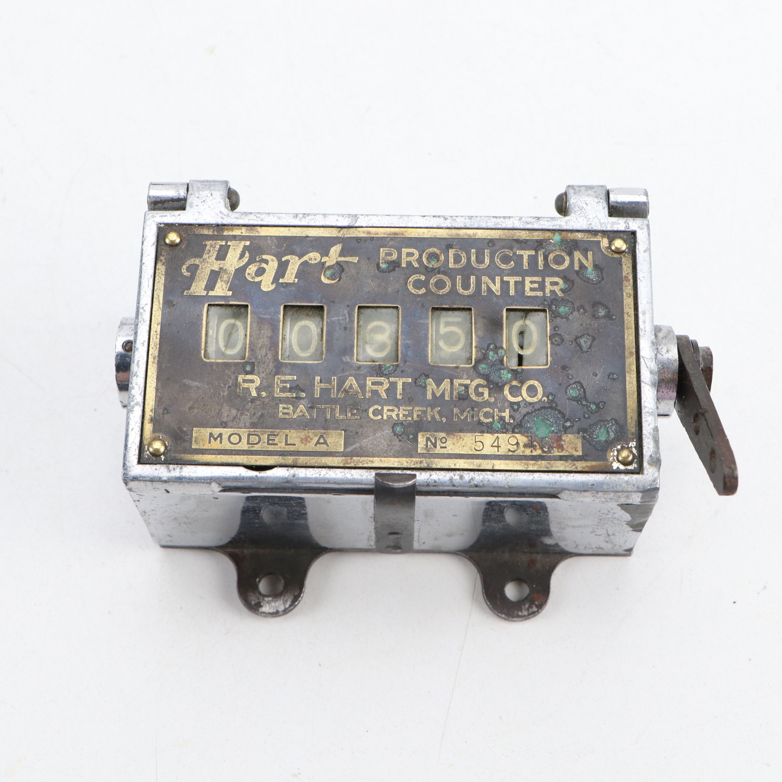 R. E. Hart, Redington, and Veeder-Root Metal Production Counters with Others
