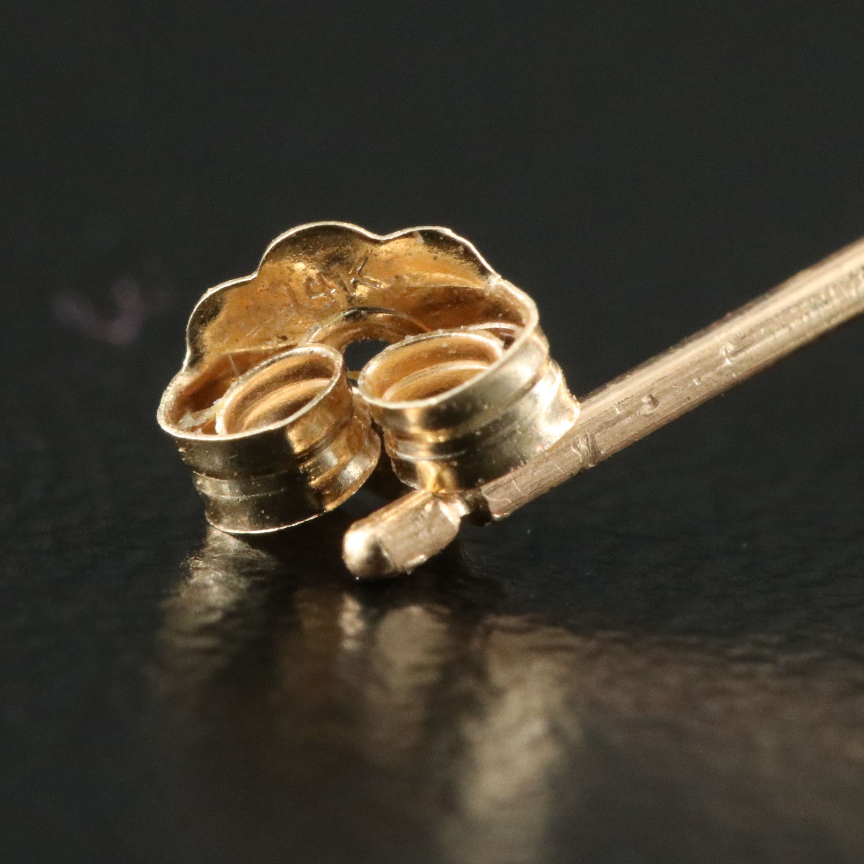 14K Rose Gold Ruby Solitaire Stud Earrings