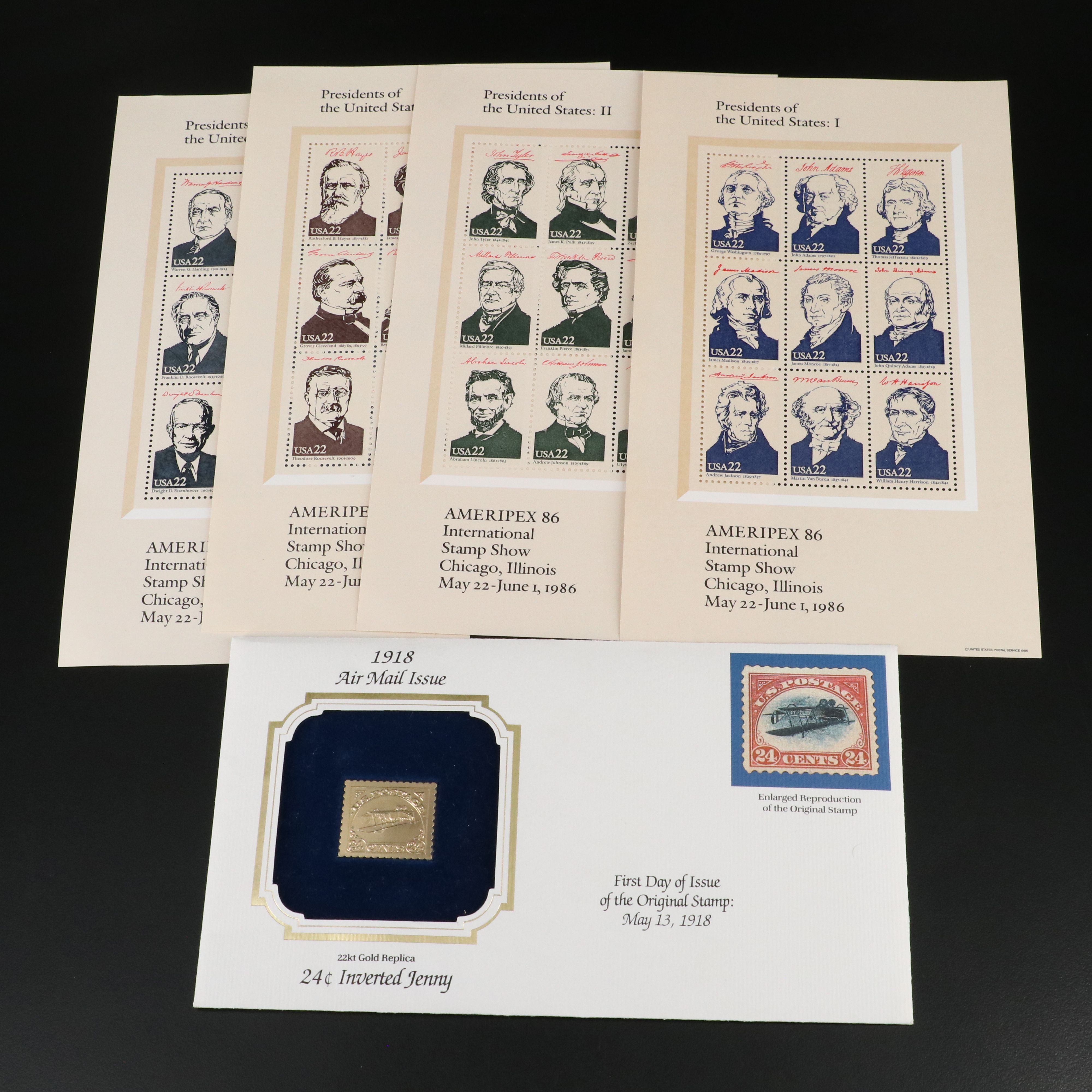 Large Group of U.S. Postage Stamp Blocks, Plate Blocks, Singles and Pairs