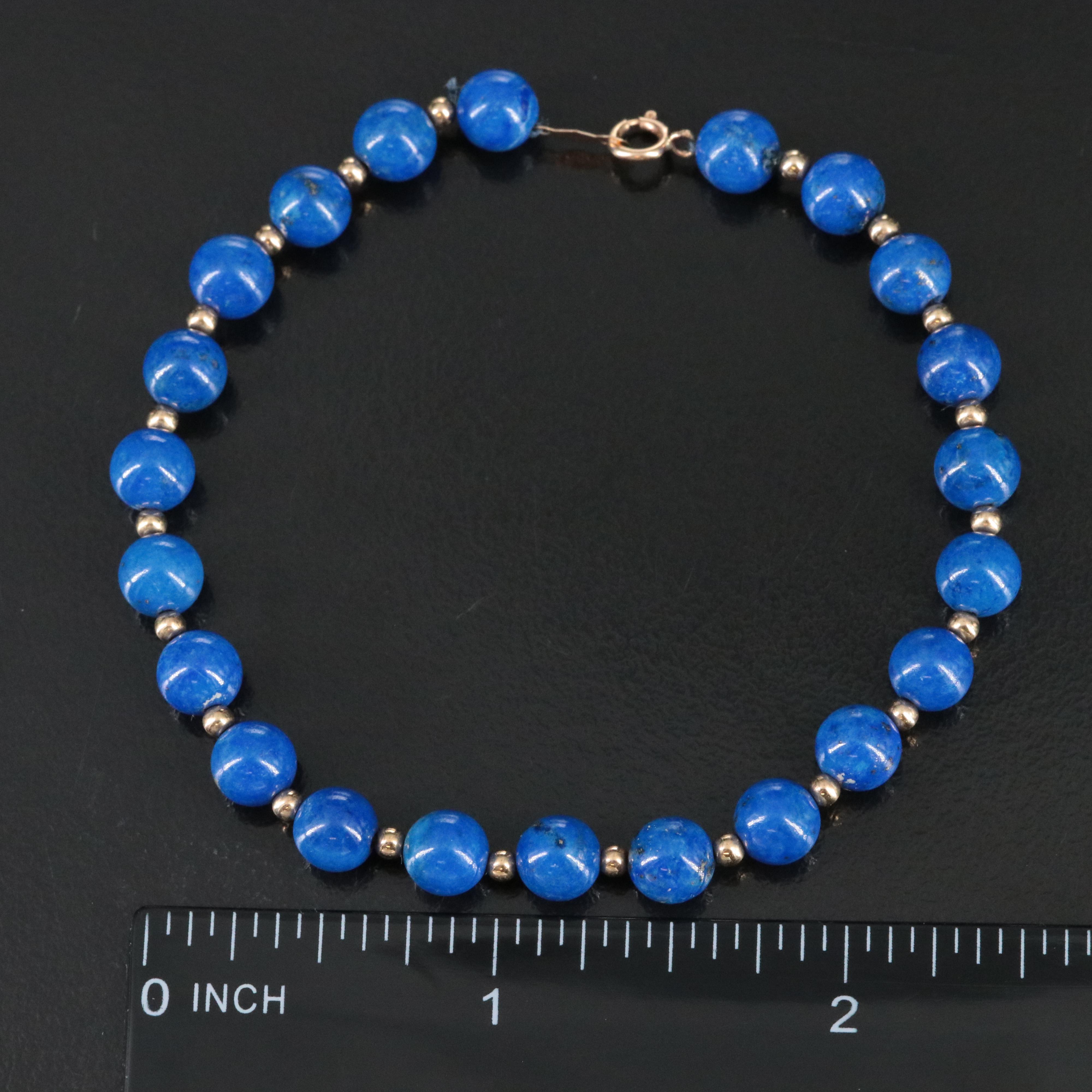 14K Lapis Lazuli Bracelet