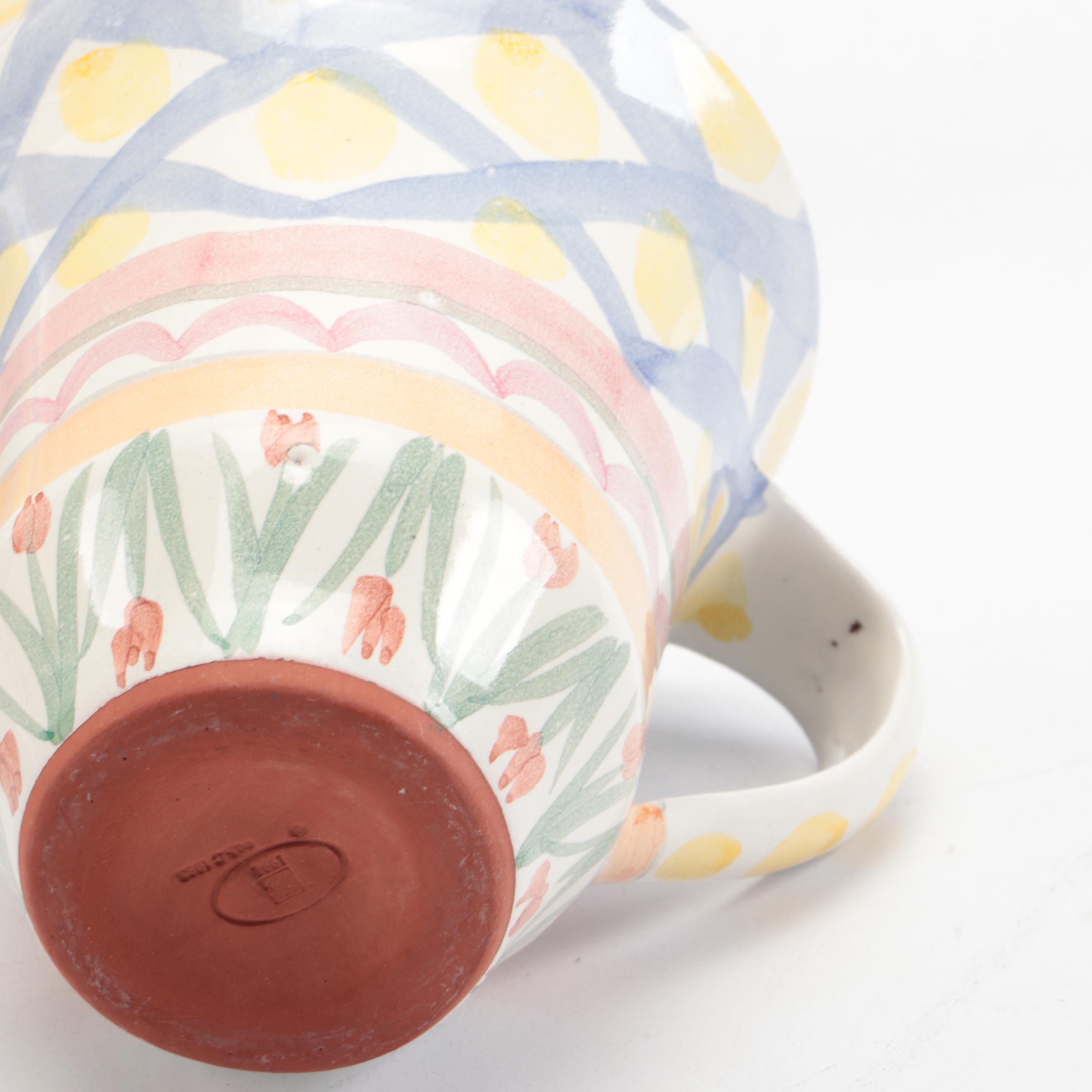 MacKenzie-Childs "Aalsmeer" Ceramic Dinner Plates, Mug, and Tumbler