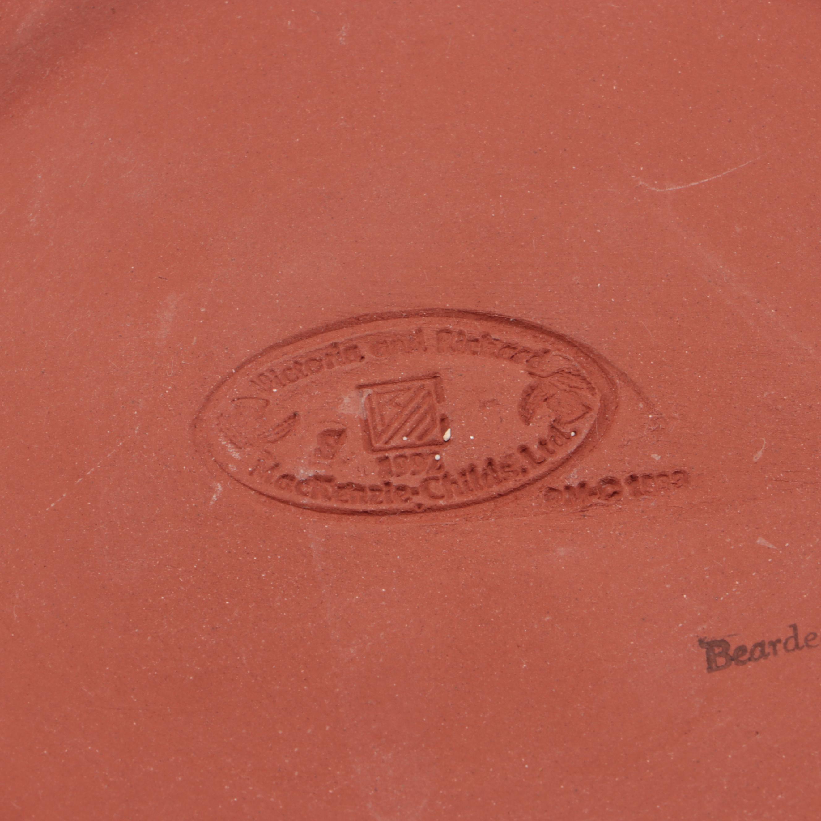 MacKenzie-Childs "Bearded Iris" Ceramic Covered Vegetable Bowl