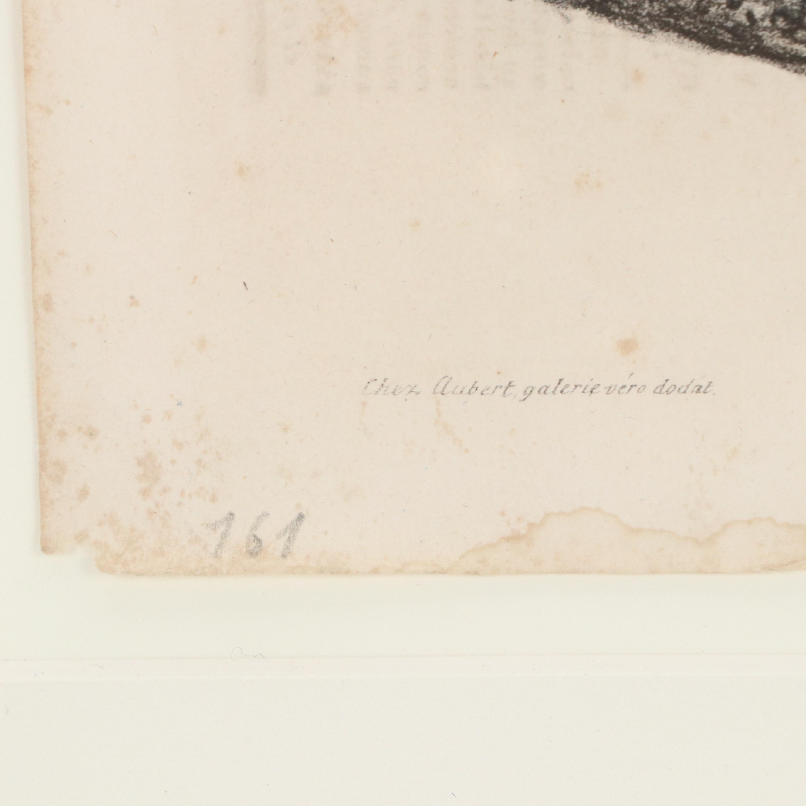 Political Cartoon Lithograph After Honoré Daumier from "Le Charivari," 1833