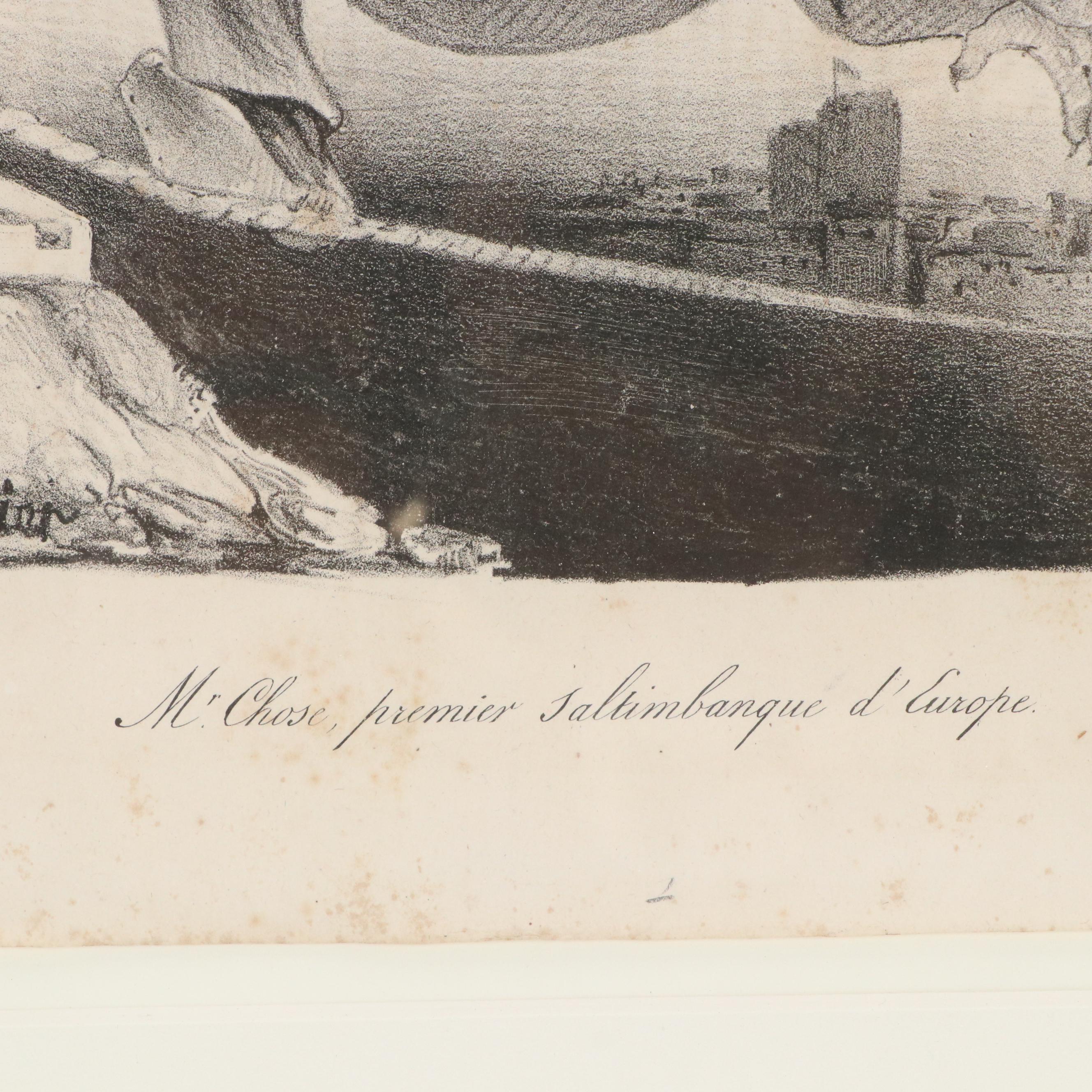 Political Cartoon Lithograph After Honoré Daumier from "Le Charivari," 1833