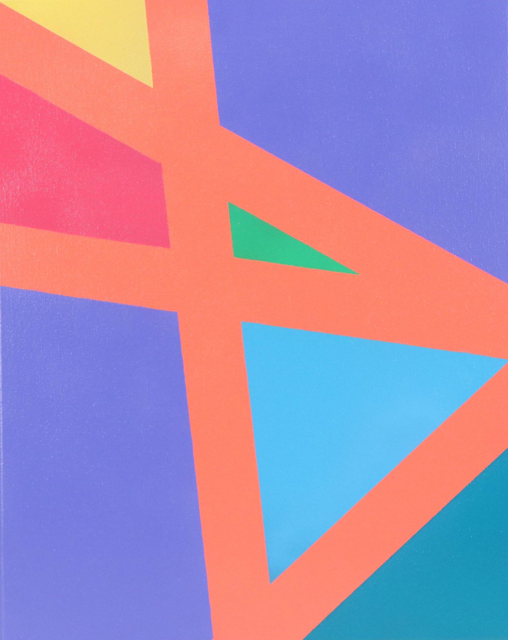 Jason Michael Durham Abstract Geometric Mixed Media Painting "Momentum," 2025