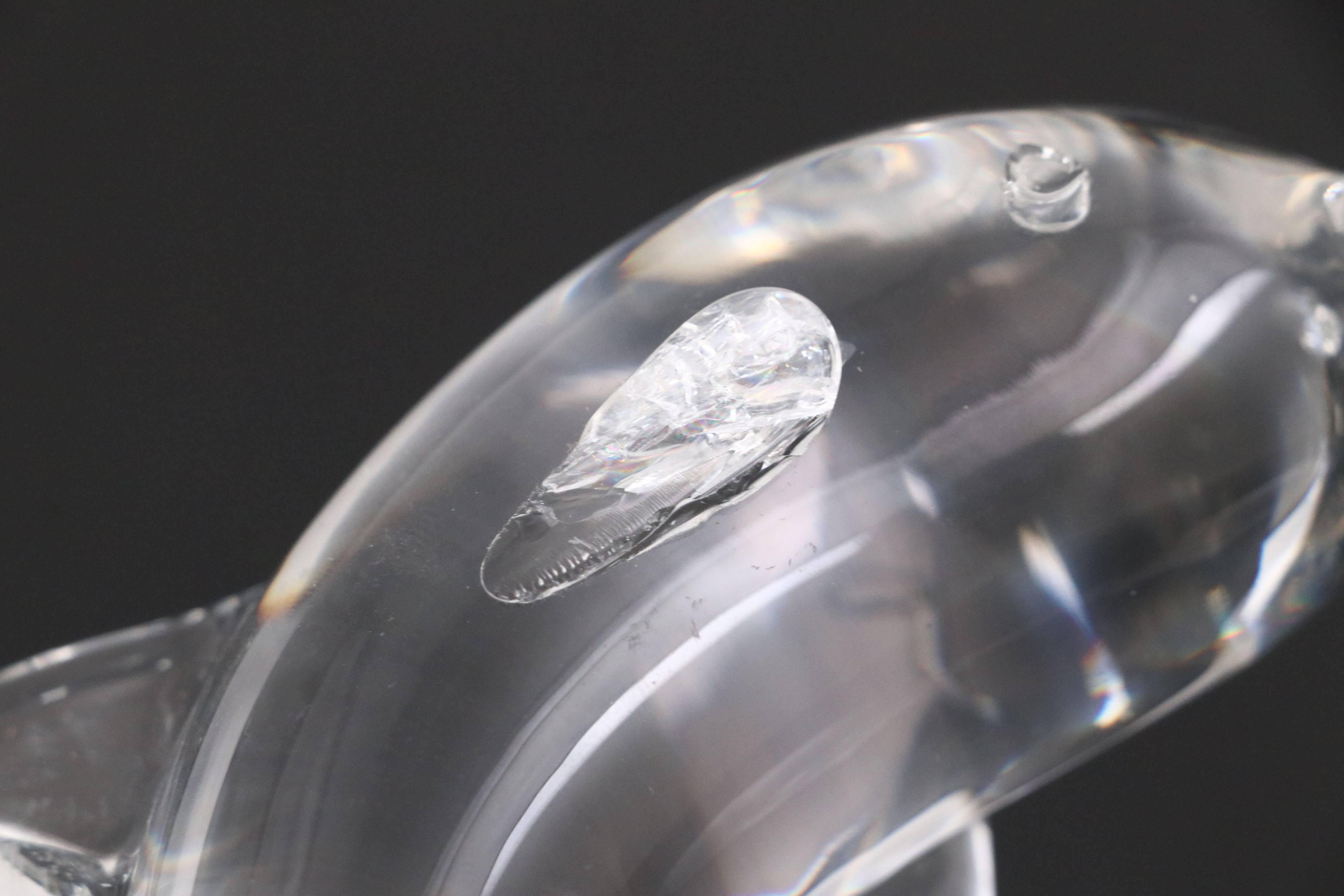 Steuben Crystal Starfish Paperweight with Steuben Art Glass Figurines