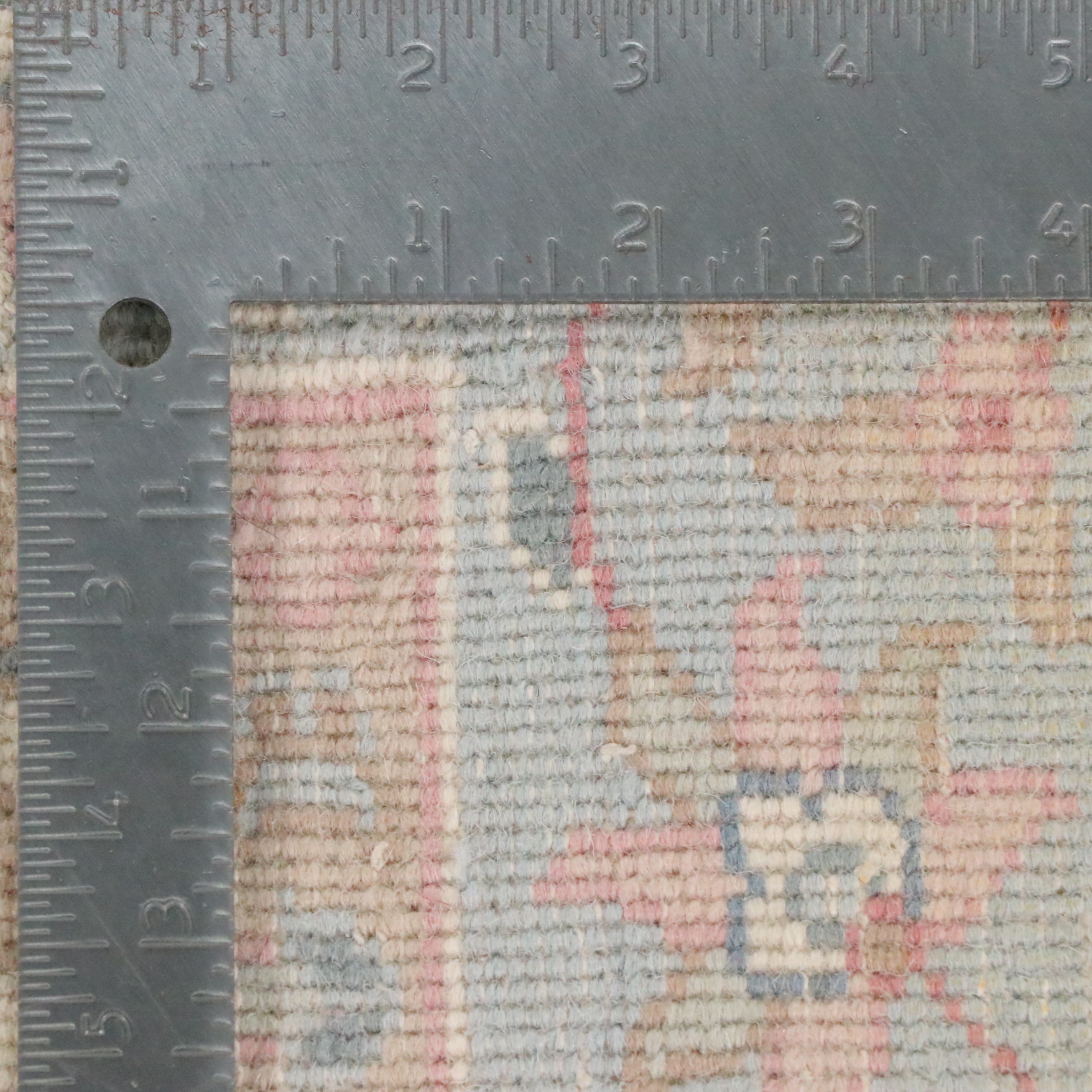 3'4 x 5'8 Hand-Knotted Pastel Indo-Persian Kashan Style Area Rug