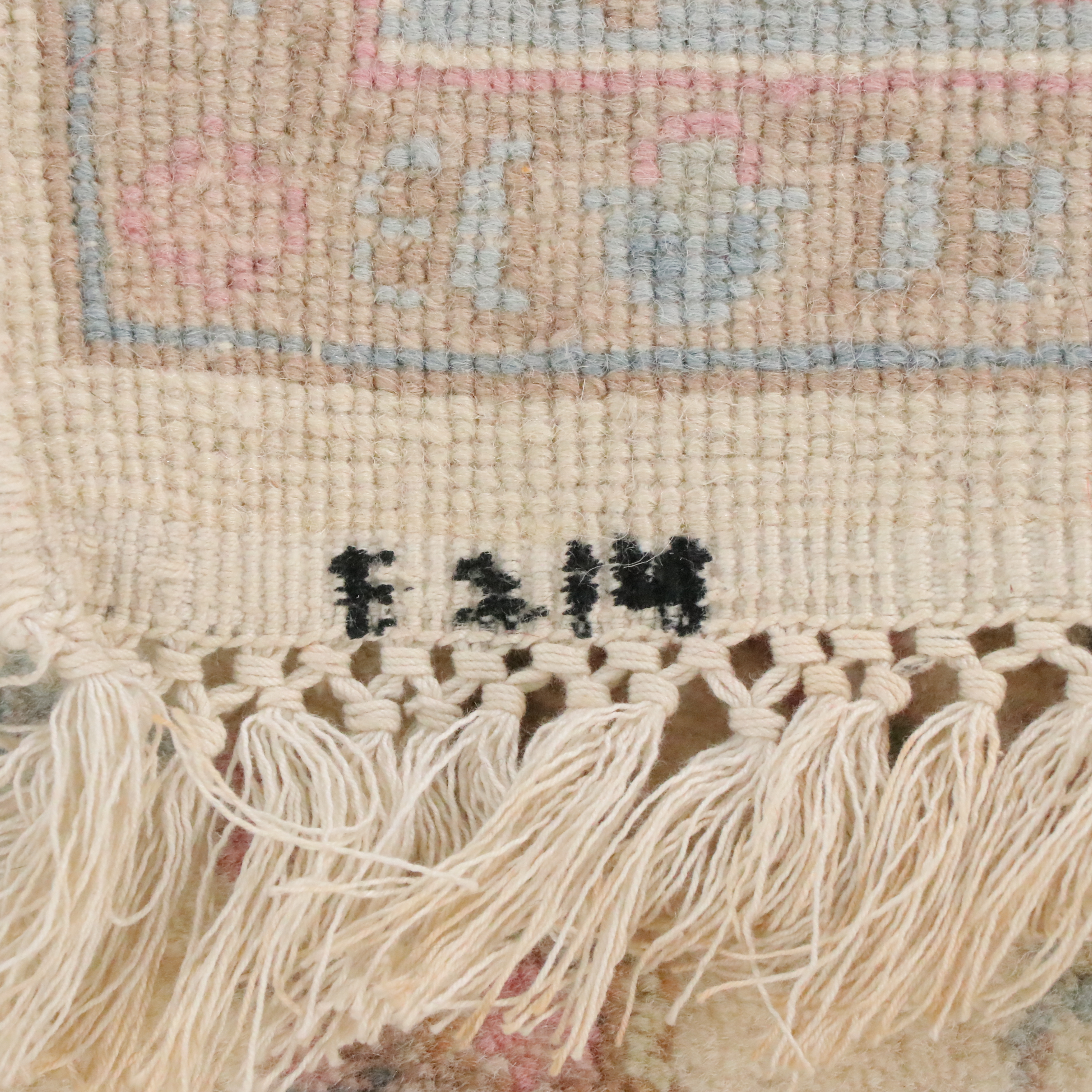 3'4 x 5'8 Hand-Knotted Pastel Indo-Persian Kashan Style Area Rug