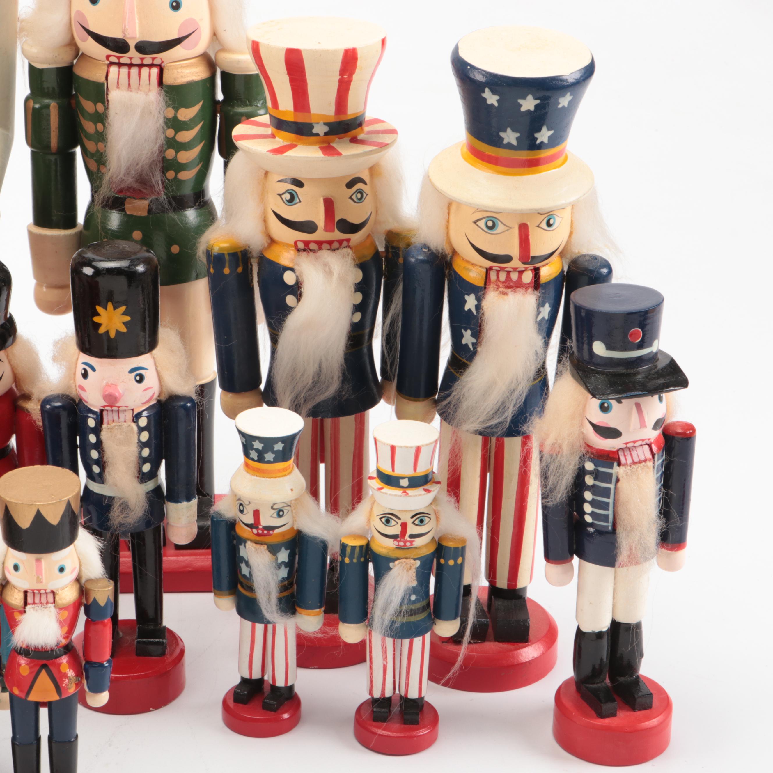Holzkunst Christian Ulbricht and Other Wooden Christmas Nutcrackers