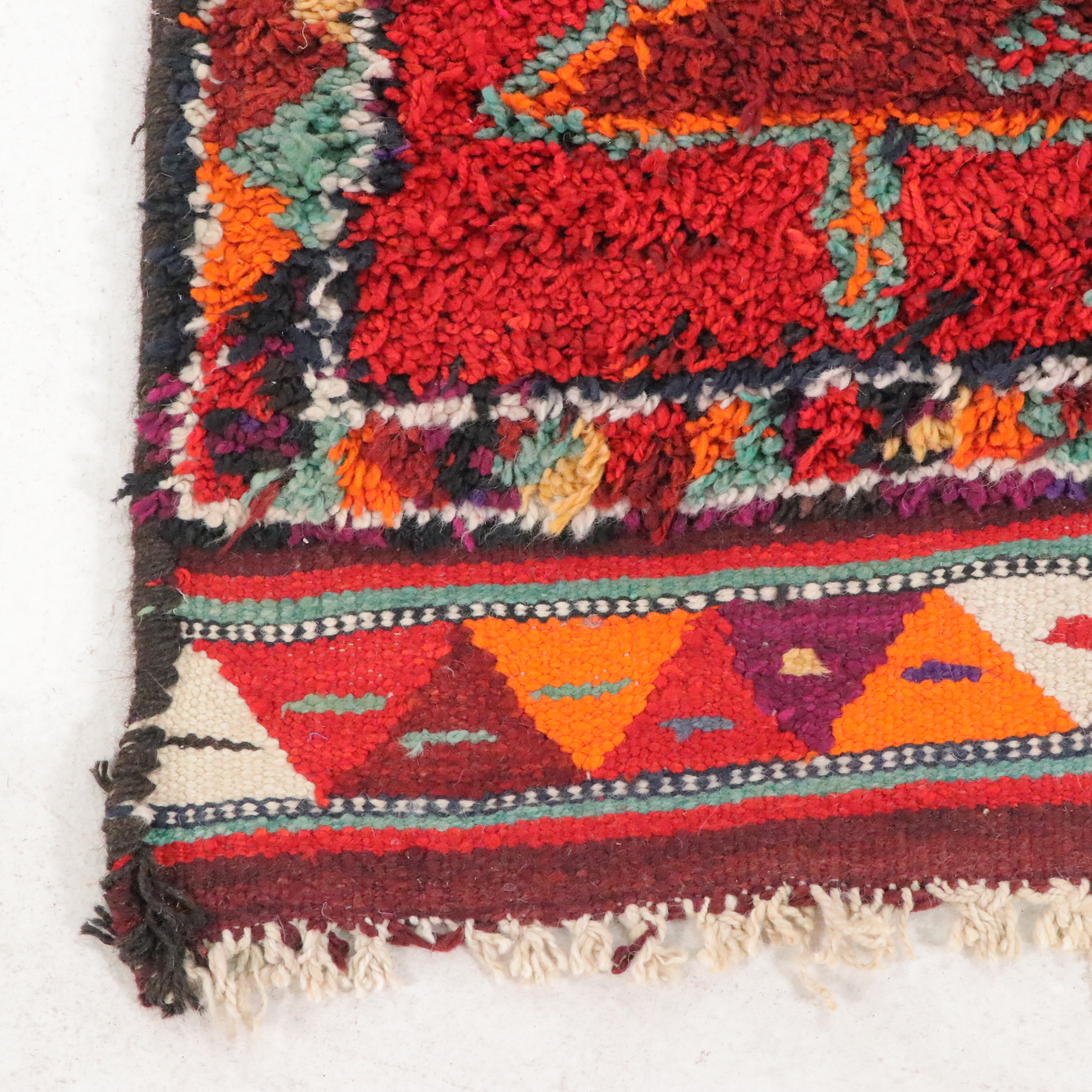 2'10 x 10'3 Hand-Knotted Moroccan Berber Carpet Runner Long Rug