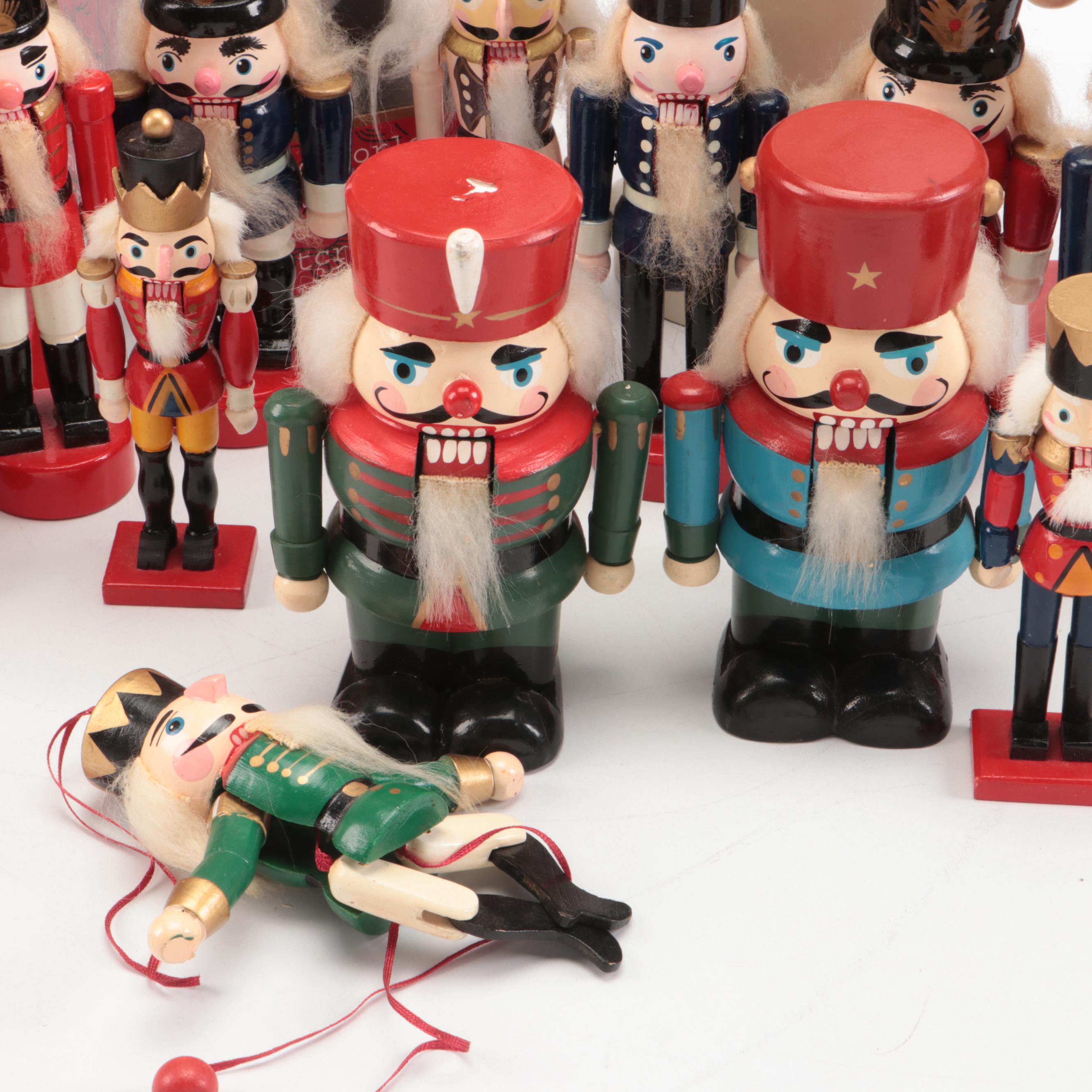 Holzkunst Christian Ulbricht and Other Wooden Christmas Nutcrackers