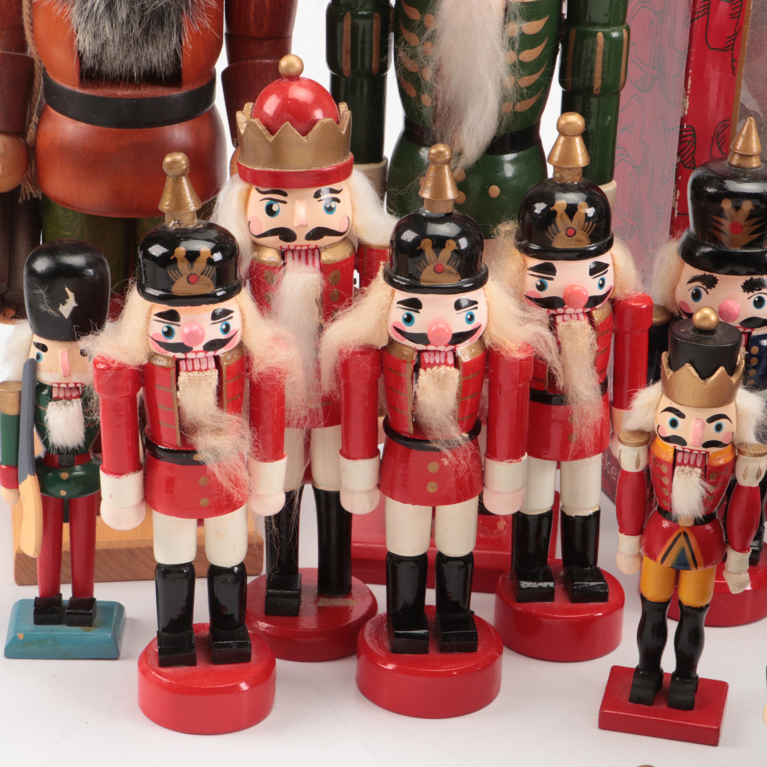 Holzkunst Christian Ulbricht and Other Wooden Christmas Nutcrackers