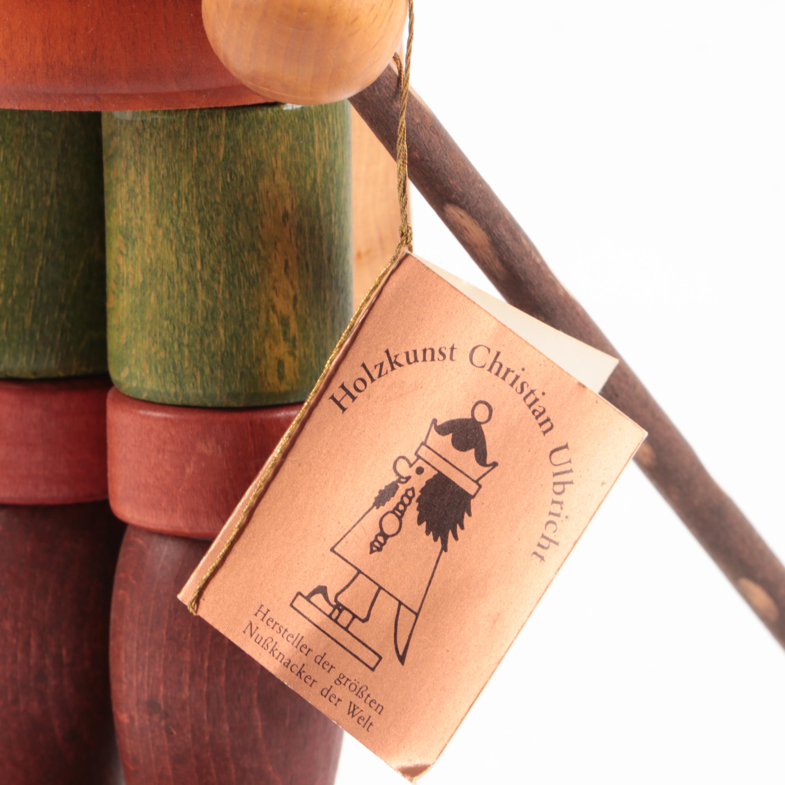 Holzkunst Christian Ulbricht and Other Wooden Christmas Nutcrackers