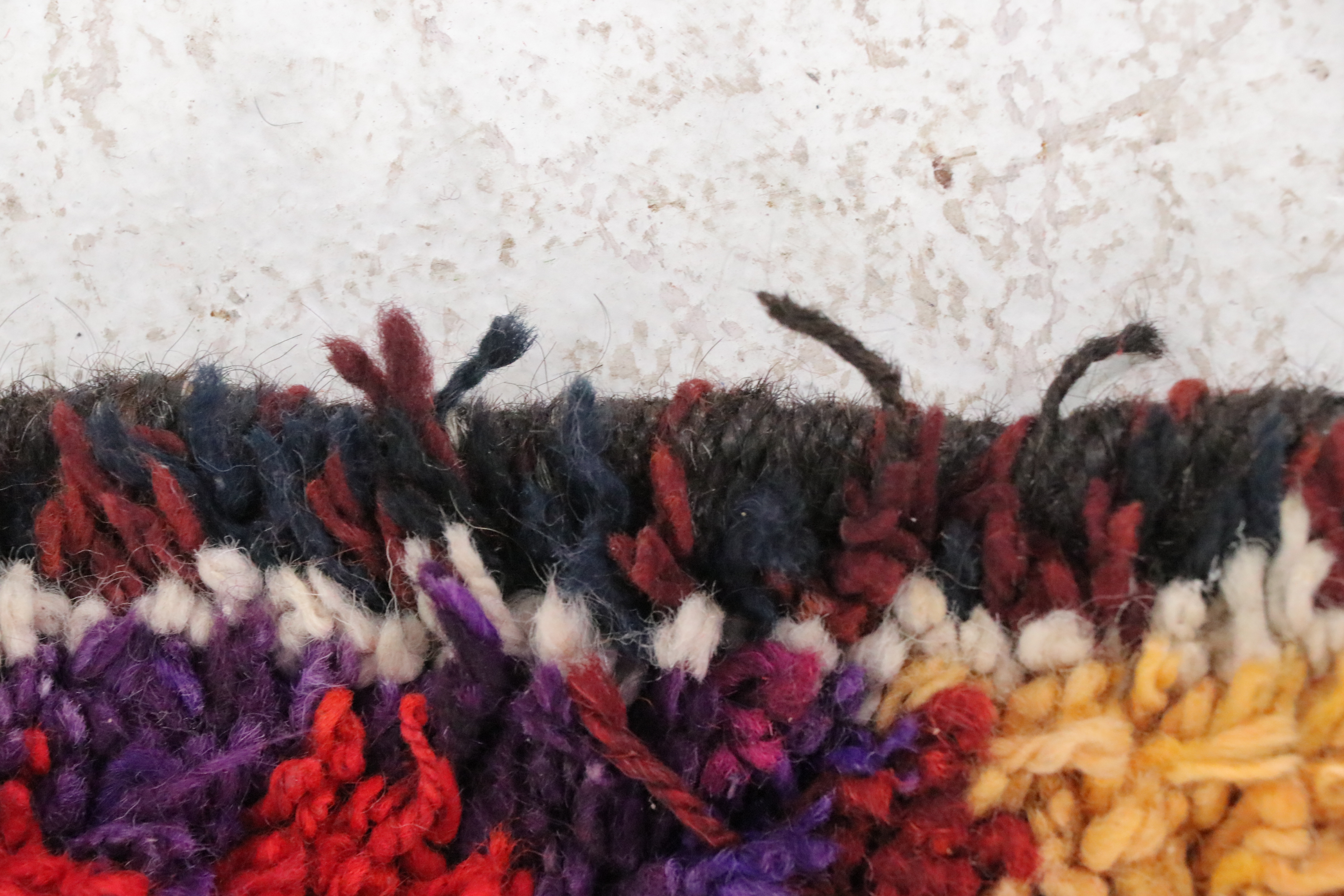 2'10 x 10'3 Hand-Knotted Moroccan Berber Carpet Runner Long Rug